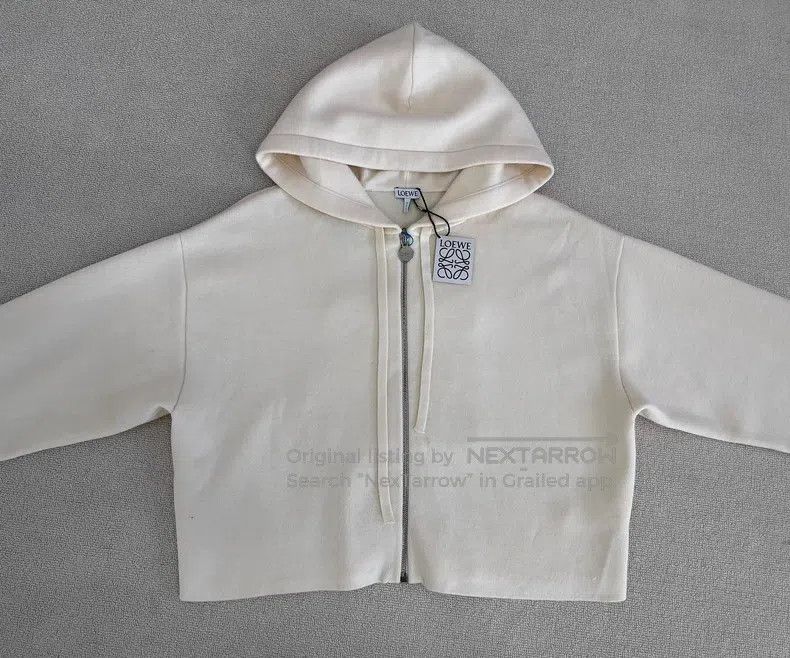Loewe Loewe SS23 Solid Color Hooded Zipper Casual Sweatshirt Size S / US 4 / IT 40 - 1 Thumbnail