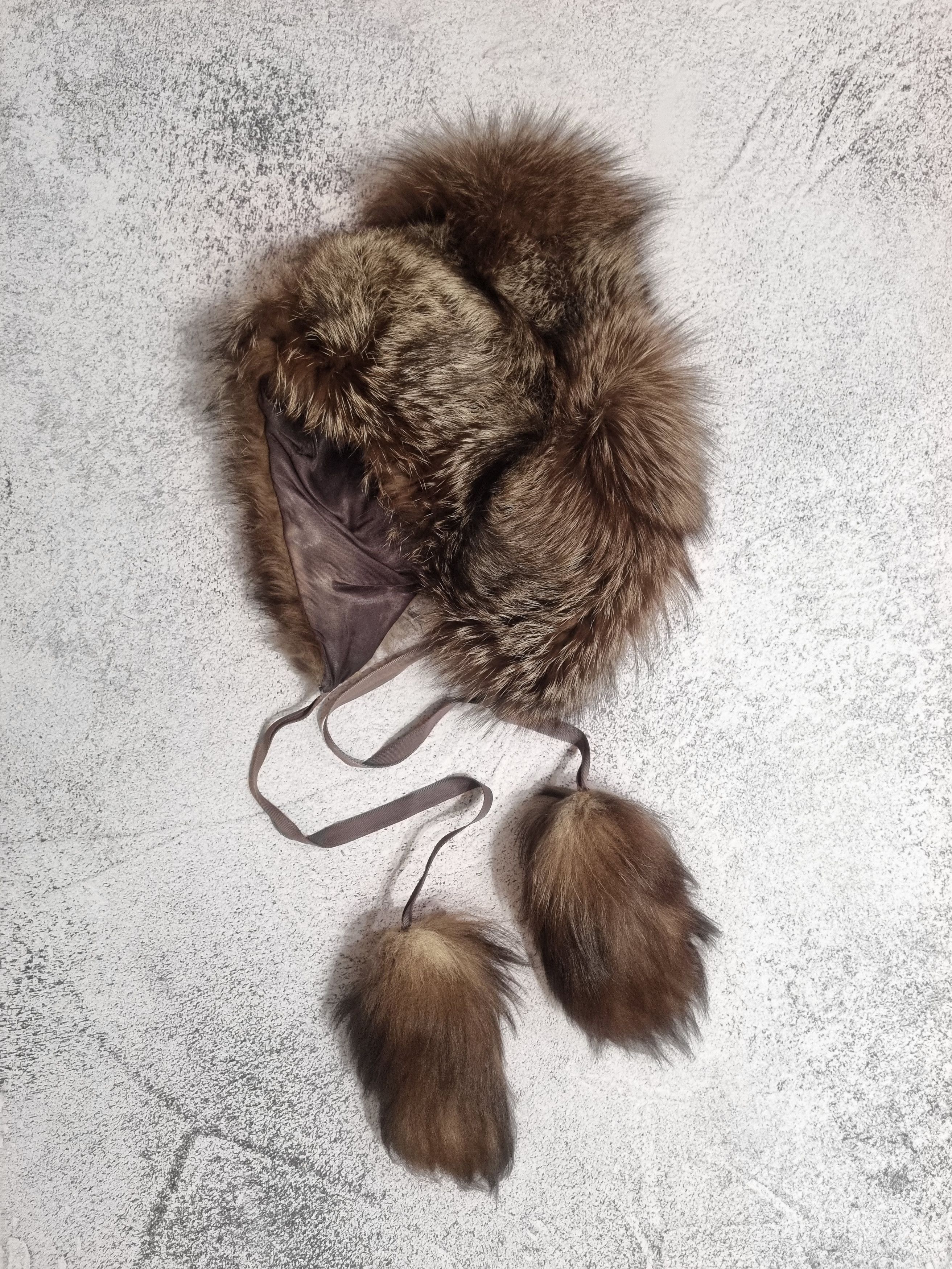 Vintage Vintage Real Fur Silver Fox Ushanka Hat Size ONE SIZE - 2 Thumbnail