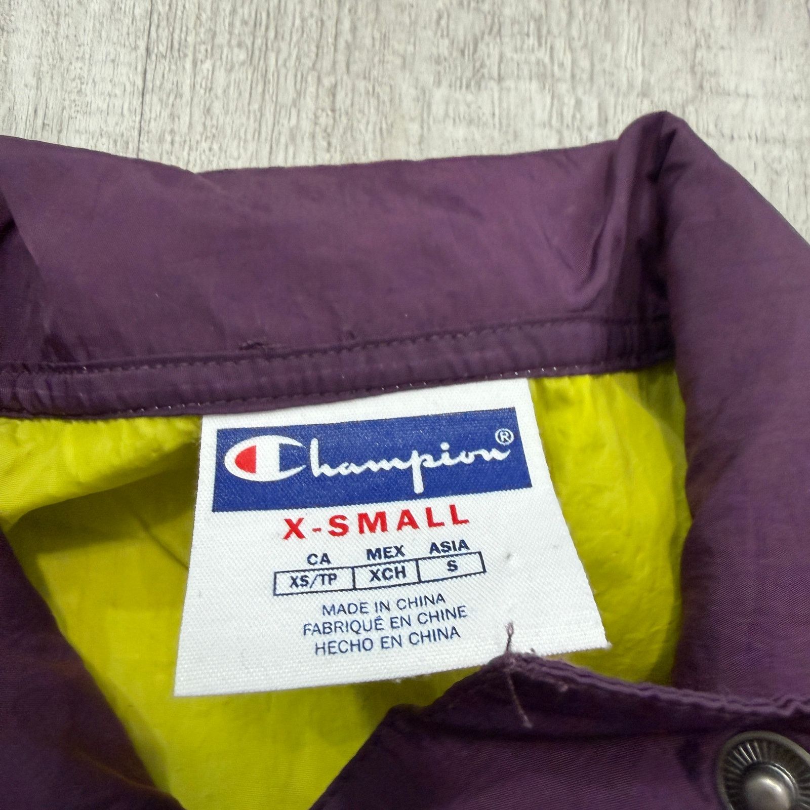 Champion Champion Half Snap Windbreaker Jacket Size Extra Small Size XS / US 0-2 / IT 36-38 - 4 Thumbnail