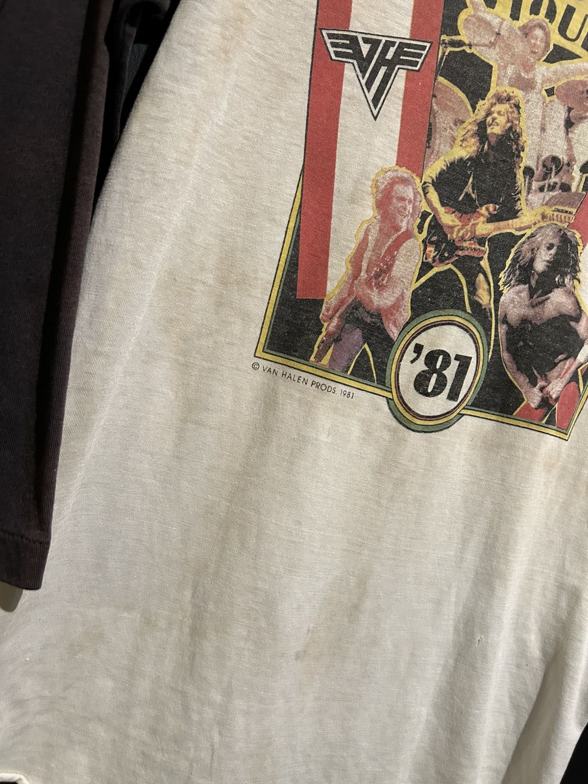 Vintage Vintage Van Halen 1981 World Tour t shirt Size US M / EU 48-50 / 2 - 2 Thumbnail