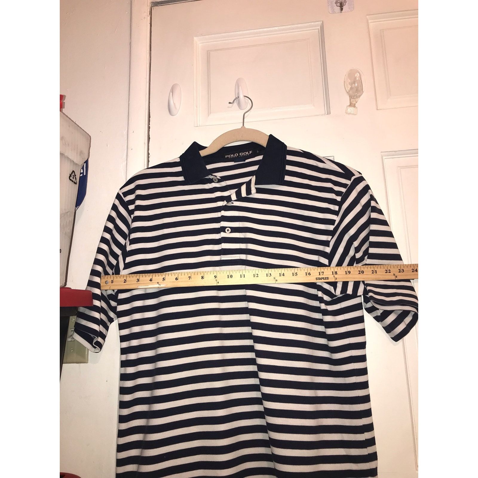 Ralph Lauren RALPH LAUREN GOLF Polo Shirt Men’s Large Blue and white Size US L / EU 52-54 / 3 - 9 Thumbnail