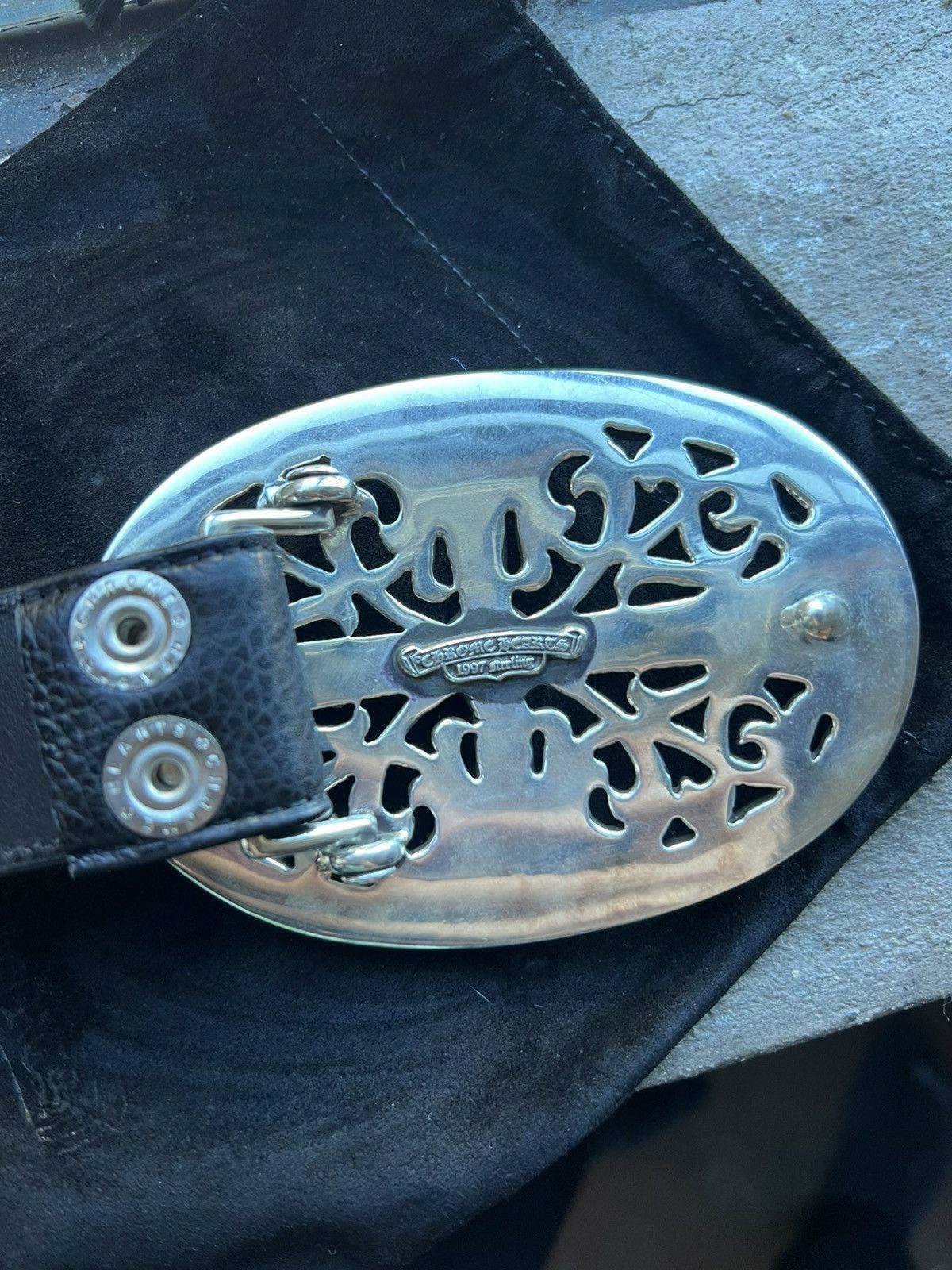Chrome Hearts SOLD Chrome Hearts Multi Colored Belt Strap with Oval XL Size ONE SIZE - 7 Thumbnail