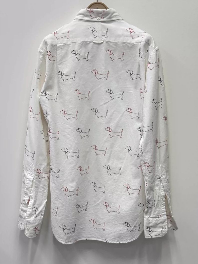 Thom Browne Thom Browne Long-sleeved shirt with sausage dog embroidery Size US M / EU 48-50 / 2 - 5 Thumbnail