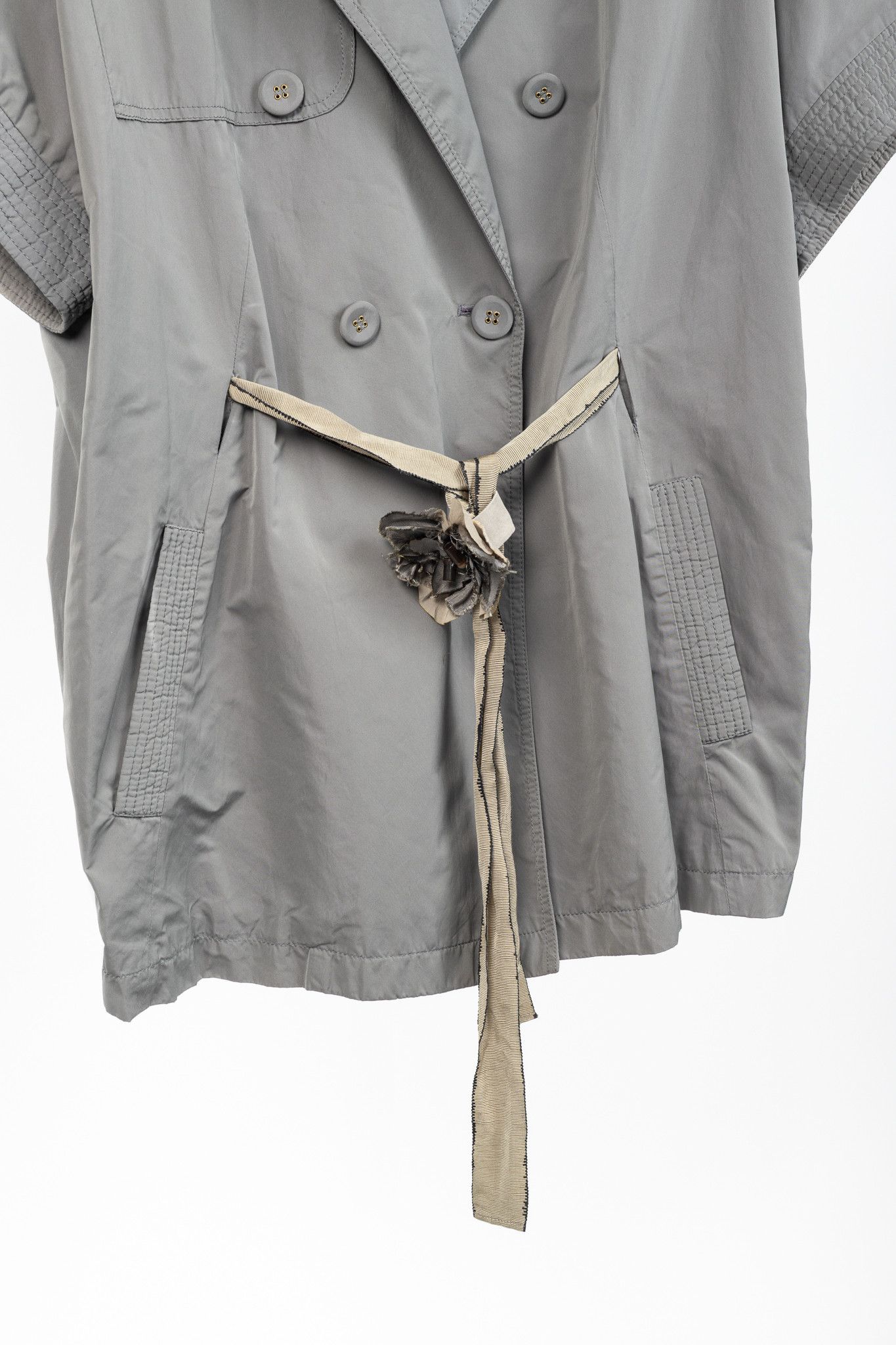 Brunello Cucinelli Brunello Cucinelli Rosette-Belt Short-Sleeve Jacket Size XXL / US 16-18 / IT 52-54 - 5 Thumbnail