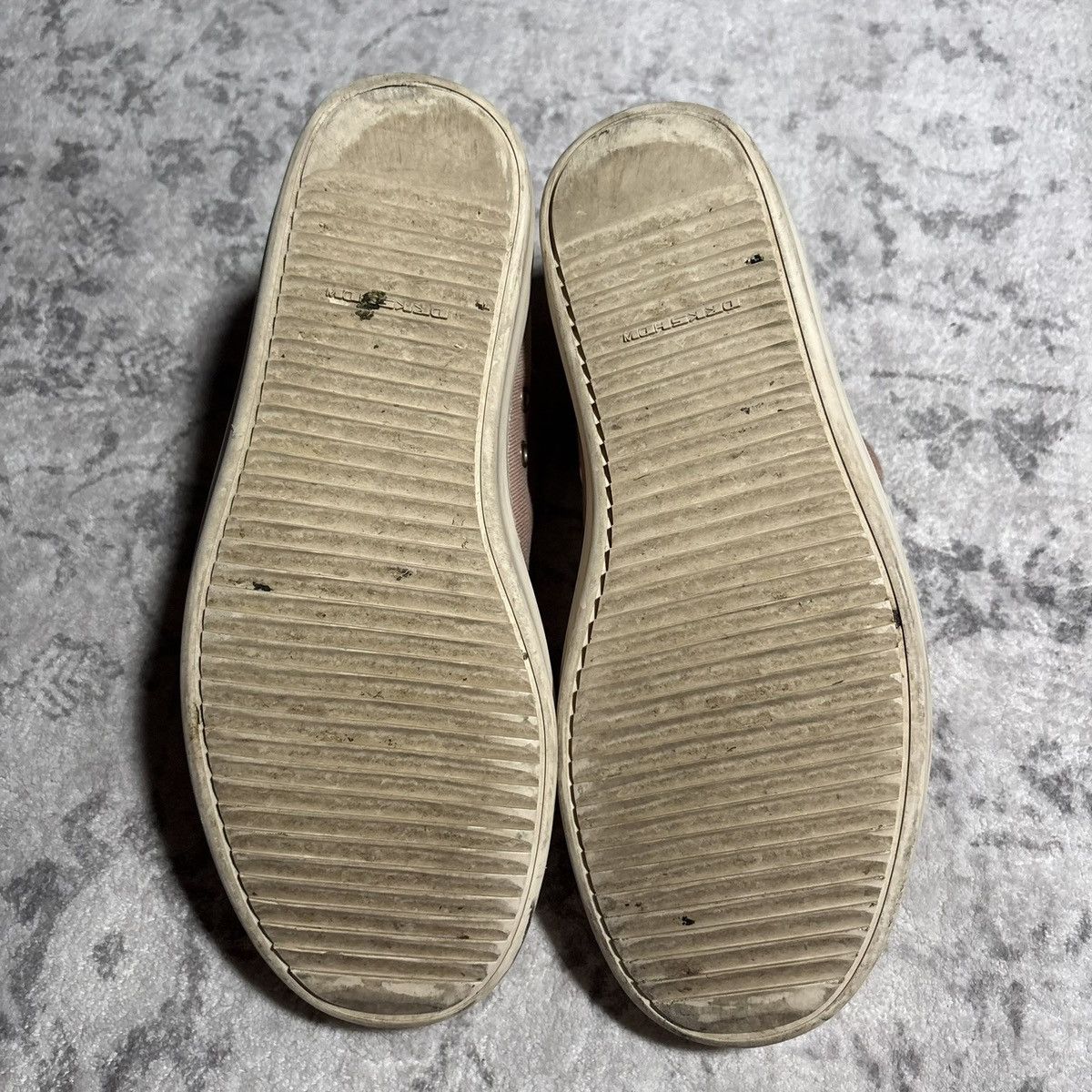 Rick Owens Drkshdw Rick Owens DRKSHDW Faded Pink Canvas Low Top Ramones | 41 Size US 8 / EU 41 - 11 Thumbnail