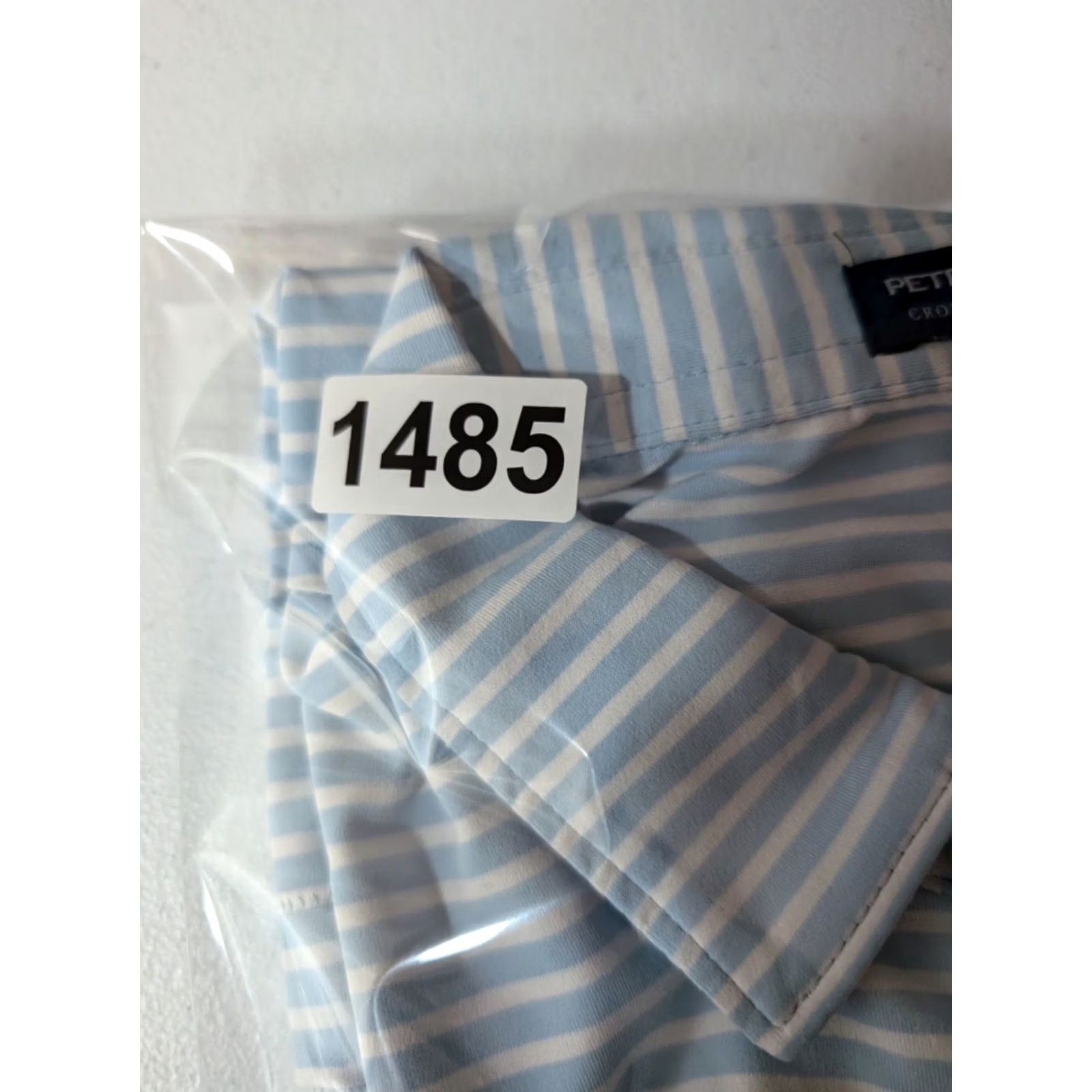 Peter Millar Peter Millar Crown Crafted Polo Shirt Mens XL Blue Striped Performance Stretch Size US XL / EU 56 / 4 - 8 Thumbnail