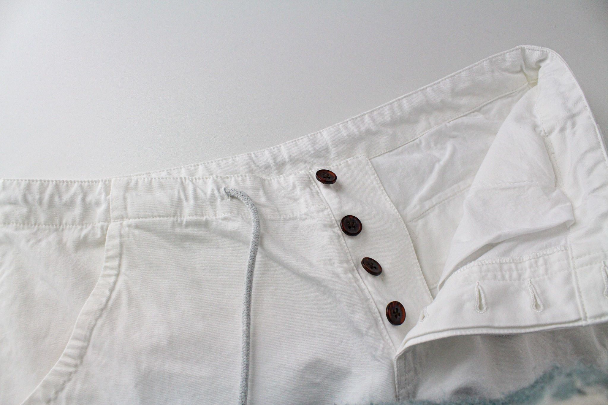 Suitsupply CARGO UK34R White Cotton Linen Shorts 72795 Size US 34 / EU 50 - 3 Thumbnail