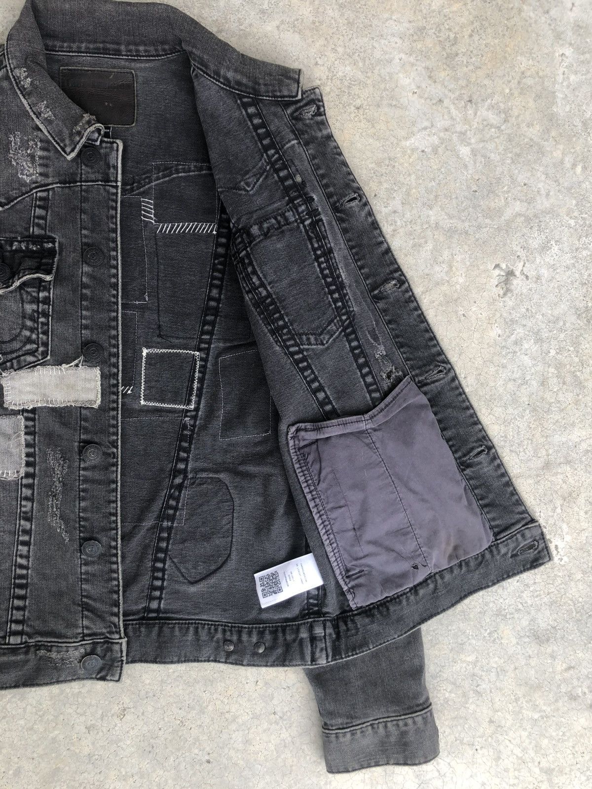 True Religion True Religion Denim Jacket Boro Patchwork Distressed Size US M / EU 48-50 / 2 - 12 Thumbnail