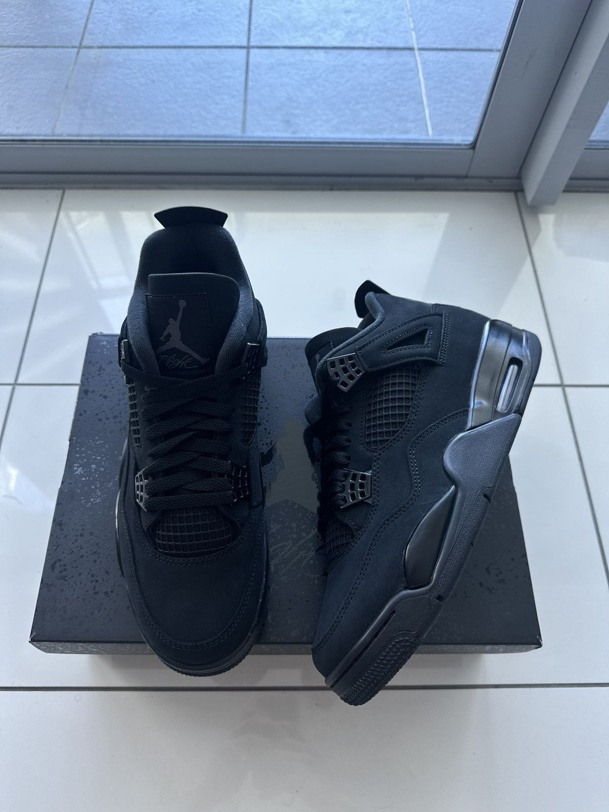 Jordan Brand J4 black cat Size US 10 / EU 43 - 3 Thumbnail