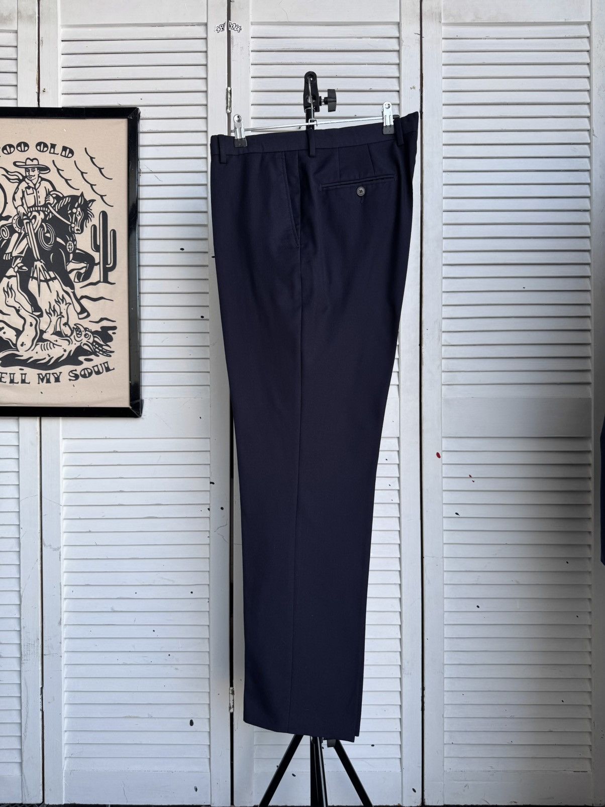 Hackett Hackett London Midnight Navy Wool Classic Tailored Suit Size 40L - 16 Thumbnail