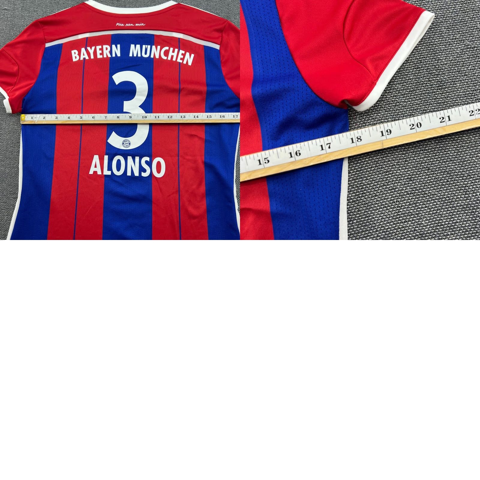 Adidas adidas Bayern Munich 2014 2015 Home Xabi Alonso #3 Football Jersey Womens L Multicolor Short Sleeve Jersey Womens Large Adidas Size L / US 10 / IT 46 - 9 Thumbnail