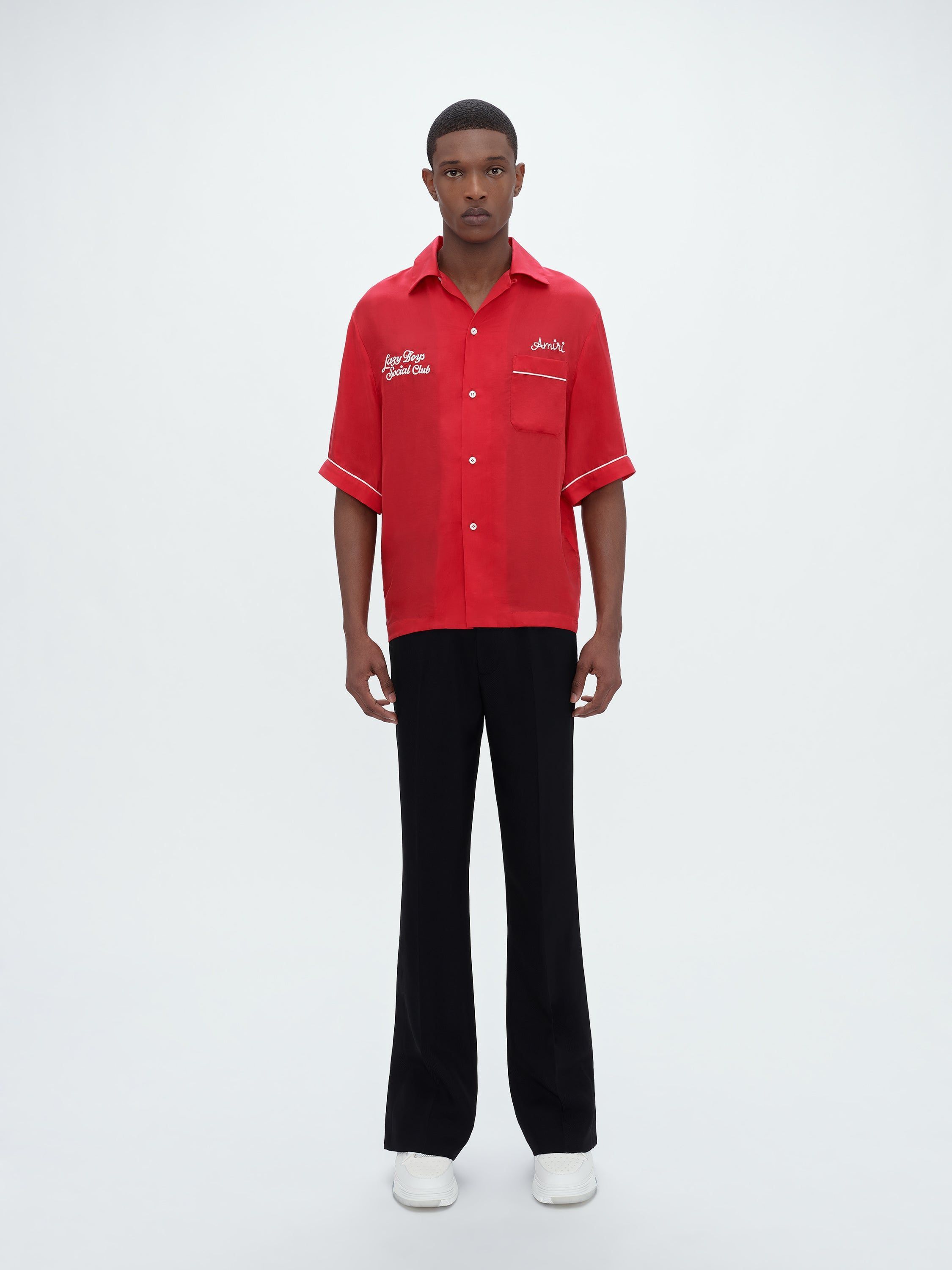 Amiri o1w1db10125 Bowling Shirt in Red Size US L / EU 52-54 / 3 - 4 Thumbnail