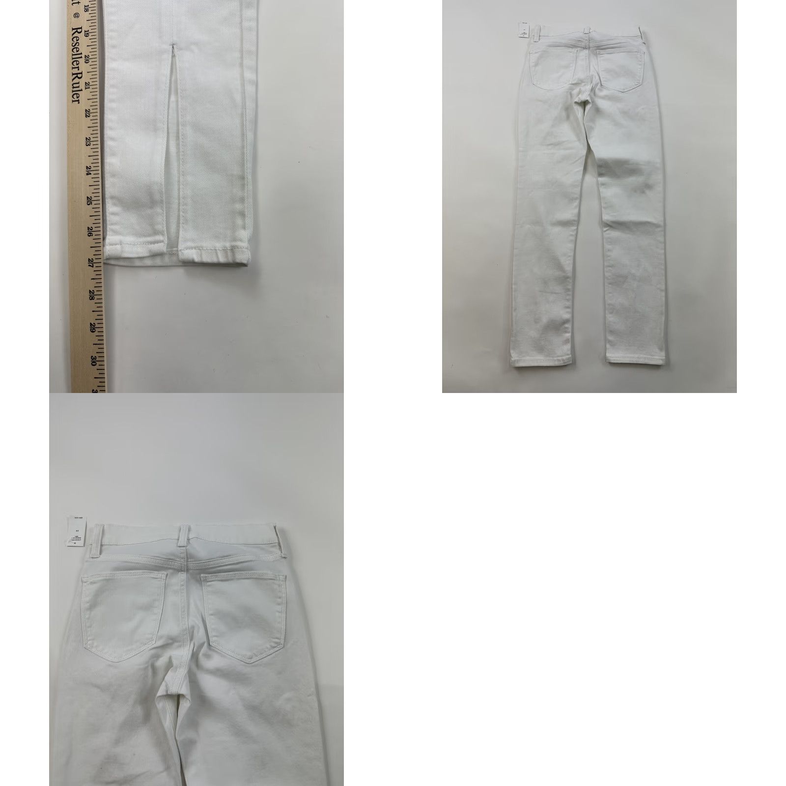 Gap Gap Jeans Womens 25 White True Skinny Ankle Slits NWT Size 42" / US 20 - 8 Thumbnail