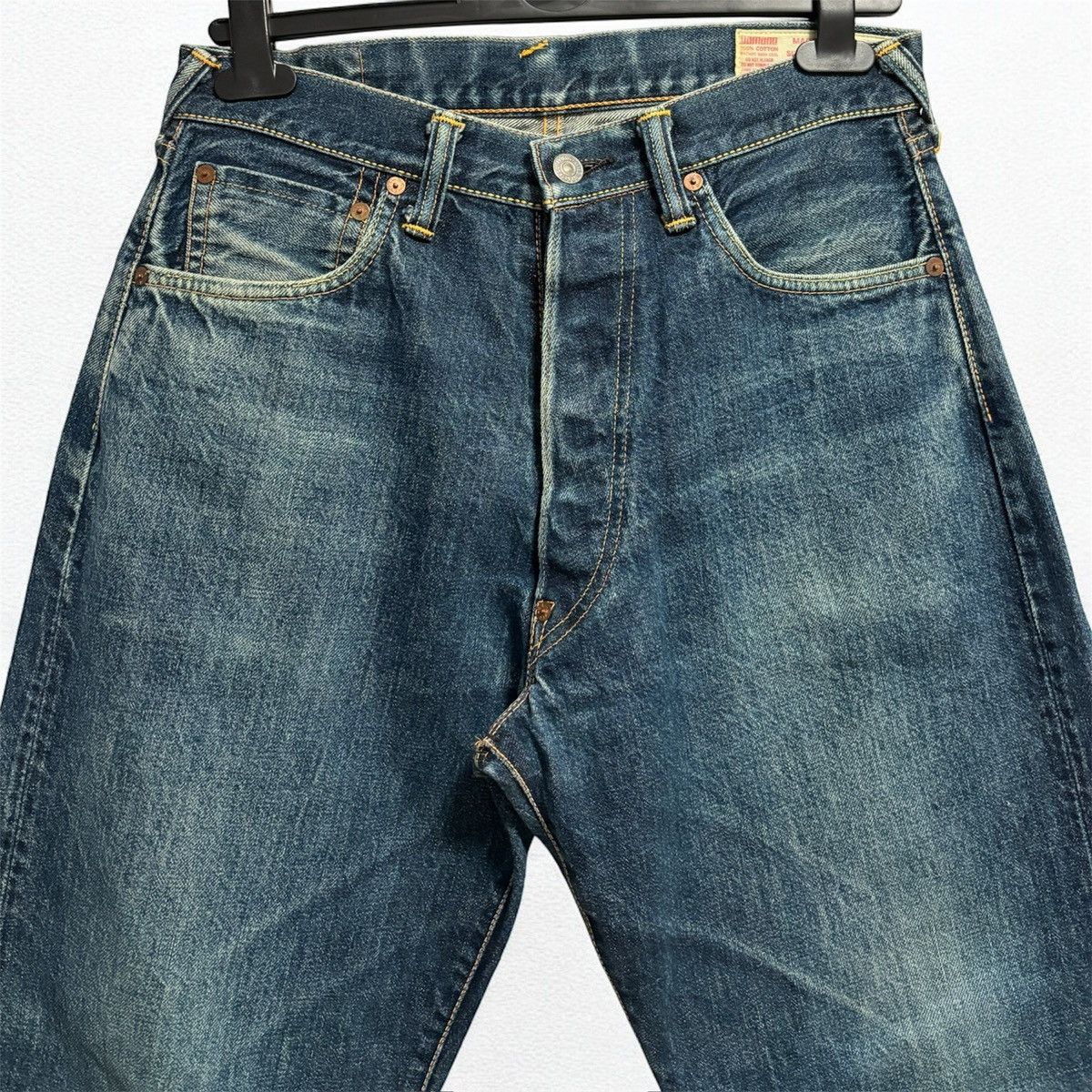 Evisu Vintage Evisu black seagull jeans Size US 31 - 4 Thumbnail