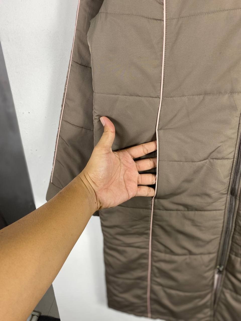 Nike nike long puffer jacket embroided logo nice design Size L / US 10 / IT 46 - 4 Thumbnail
