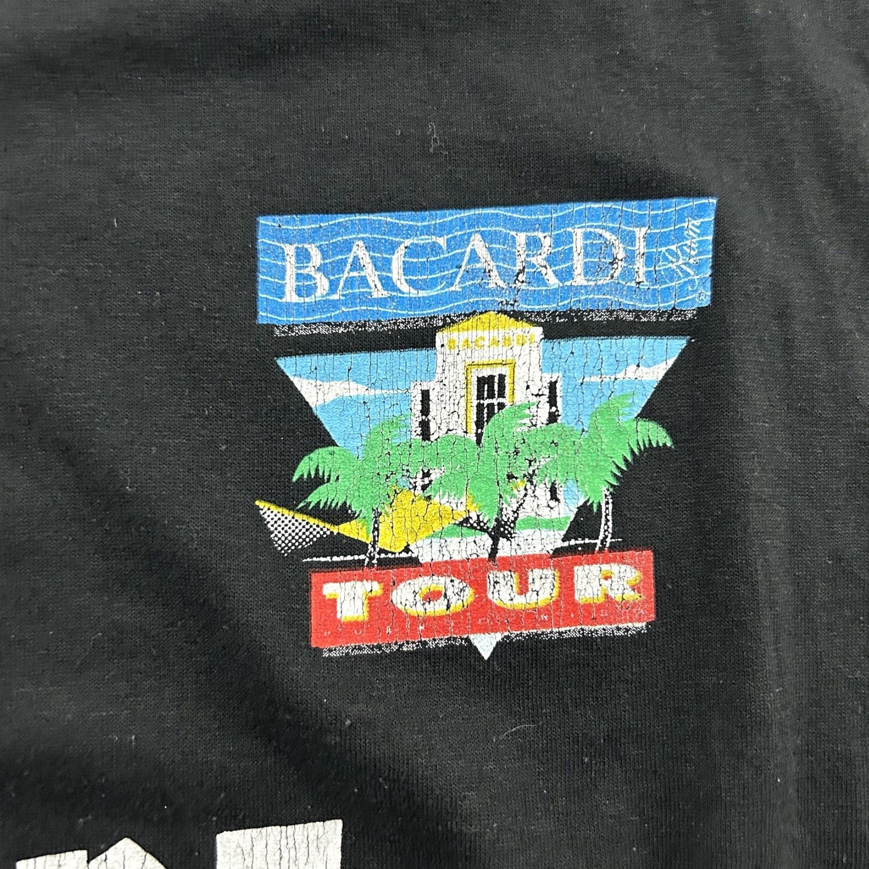 ESPIRIT VTG America Project Bacardi Contact With A Spirit T Shirt Men's L Black Size US L / EU 52-54 / 3 - 3 Thumbnail