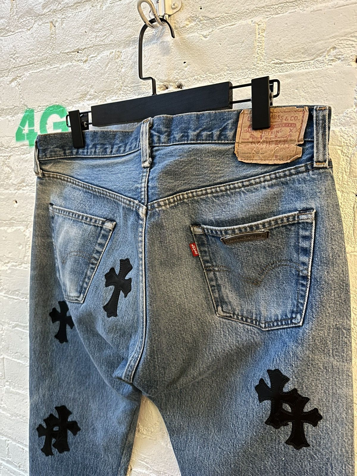Chrome Hearts CHROME HEARTS 501 PATCH DENIM SZ 33 Size US 33 - 5 Thumbnail