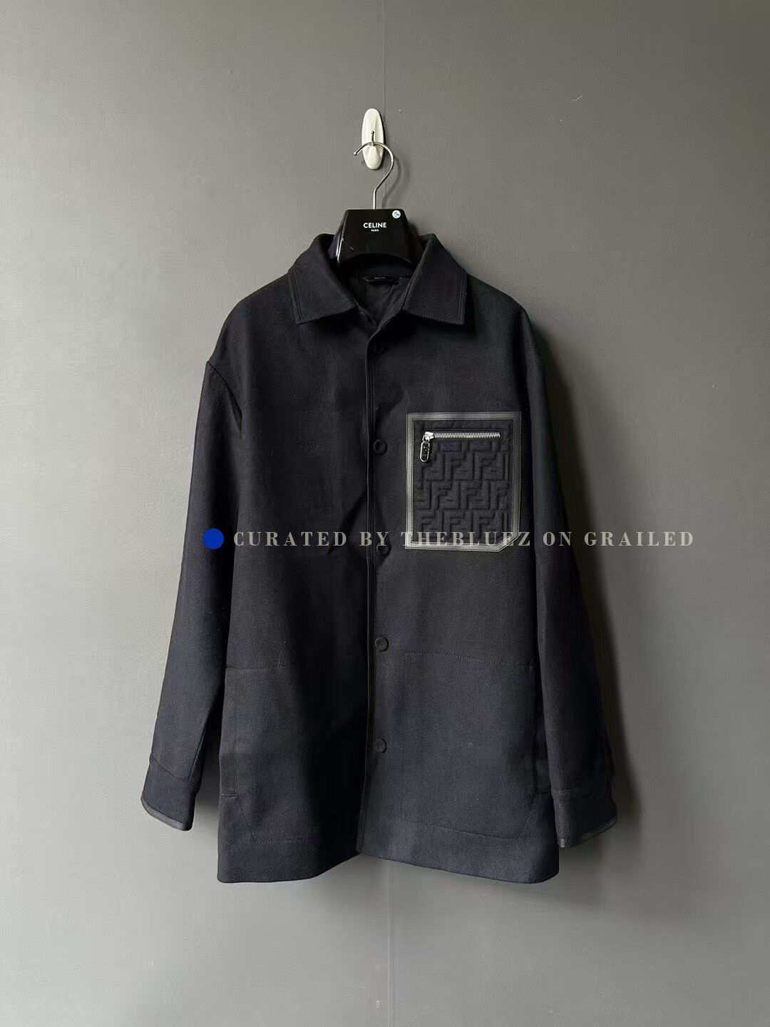 Fendi Fendi Cashmere Pocket Embossed Coat Size US S / EU 44-46 / 1 - 1 Thumbnail