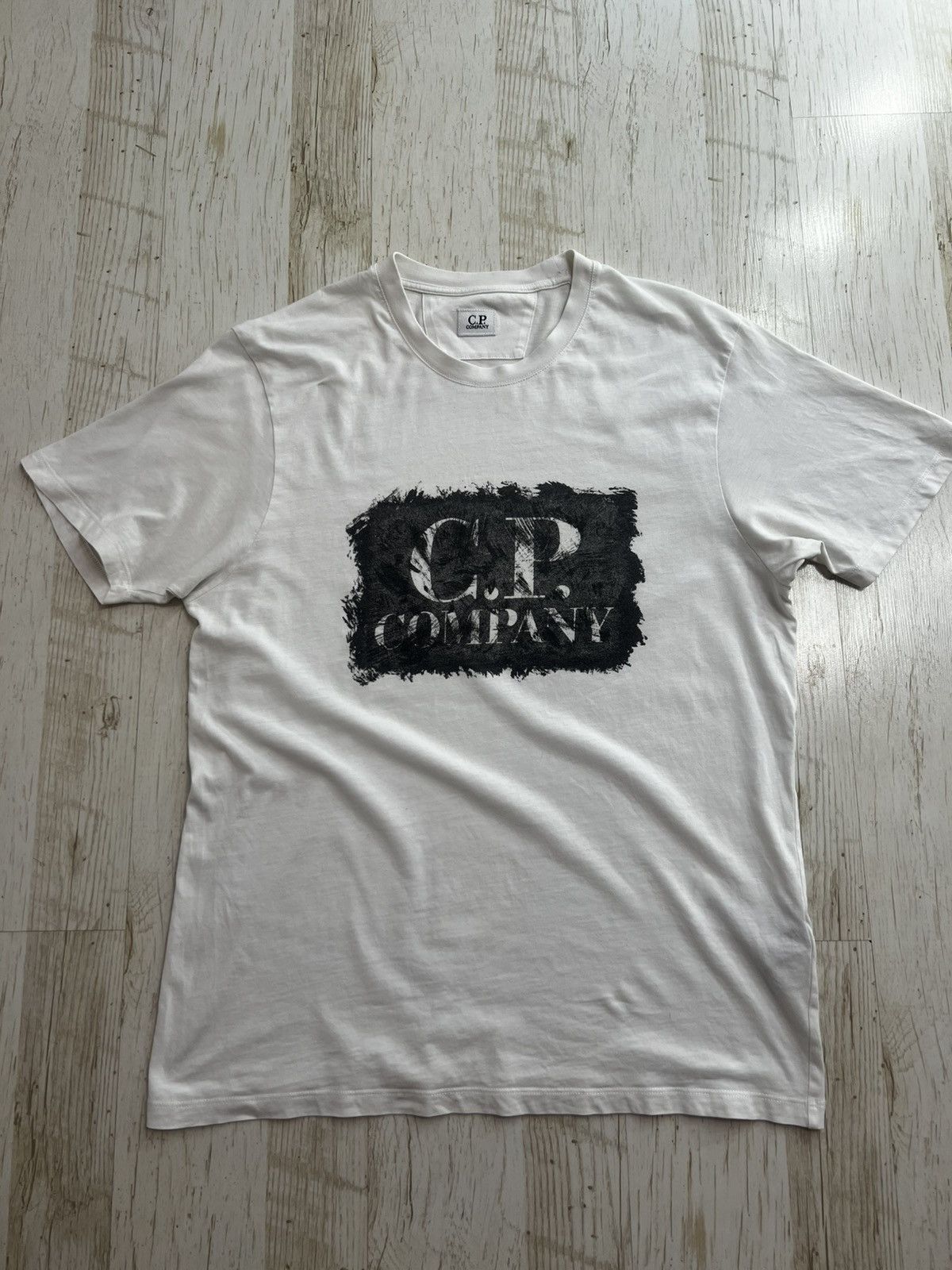 C.P. Company C.P. Company White Logo T-Shirt Size M Lightweight Cotton Size US M / EU 48-50 / 2 - 4 Thumbnail