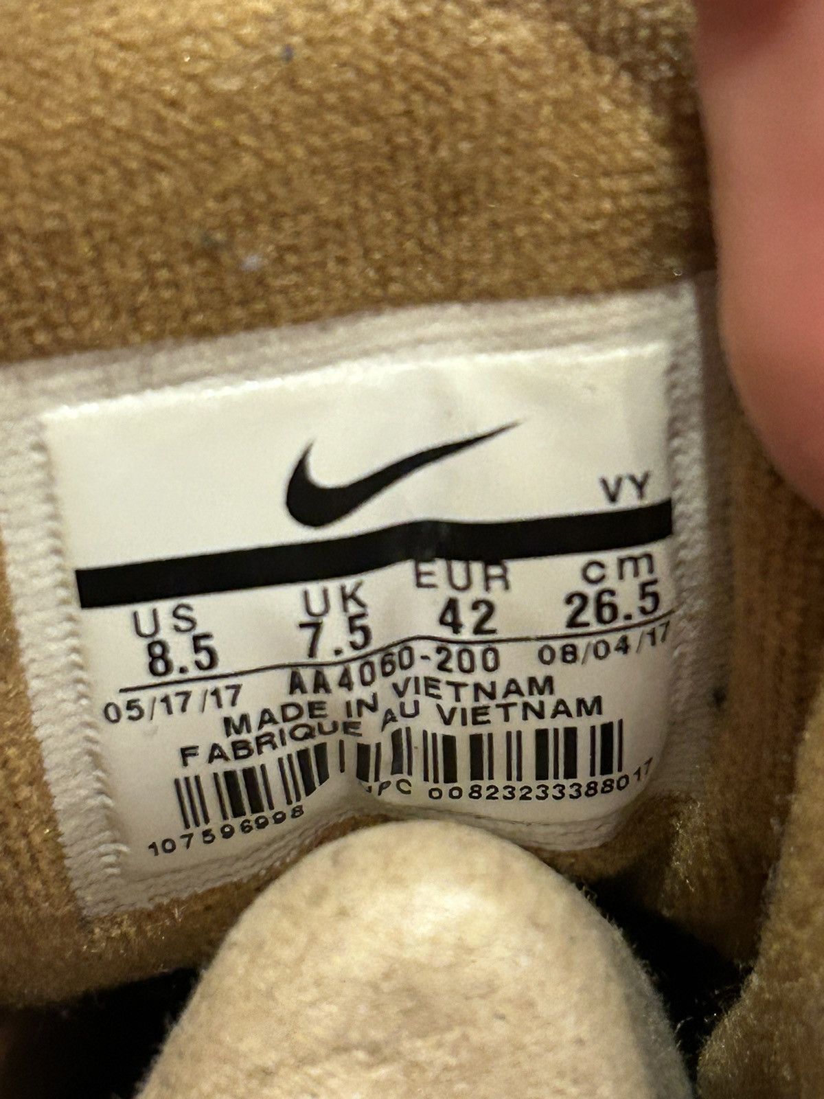 Nike Nike Air Max More Uptempo Flax Size US 8.5 / EU 41-42 - 6 Thumbnail
