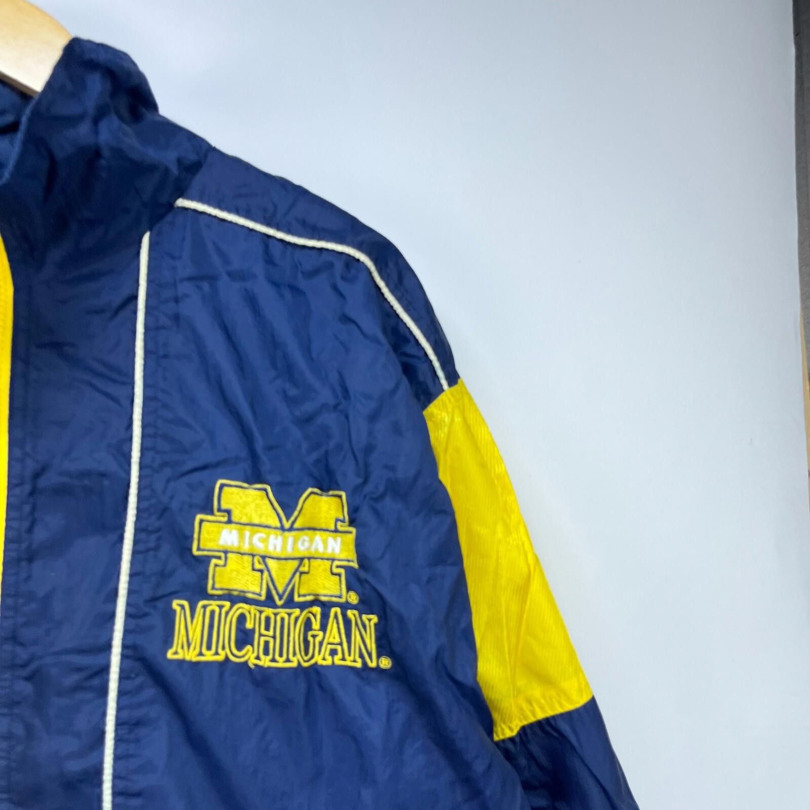 Vintage Vintage 90s Michigan Wolverines Windbreaker Jacket Large Size US L / EU 52-54 / 3 - 3 Thumbnail