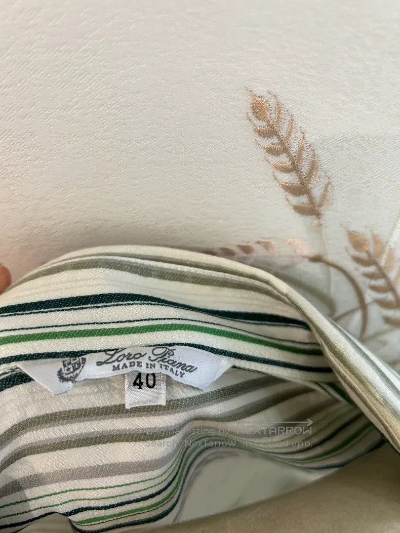 Loro Piana LORO PIANA Striped silk top Size XS / US 0-2 / IT 36-38 - 4 Thumbnail