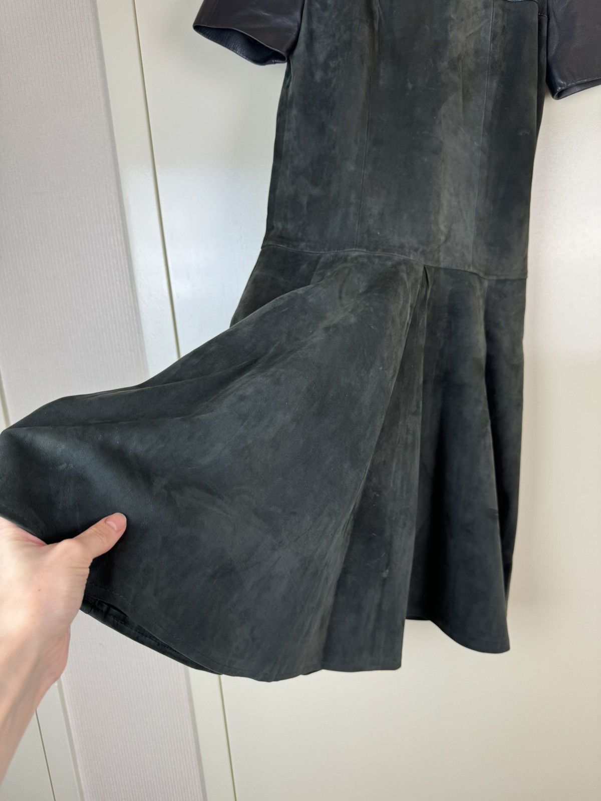 Balenciaga Balenciaga mini leather suede dress gown party sexy XS Size XS / US 0-2 / IT 36-38 - 3 Thumbnail