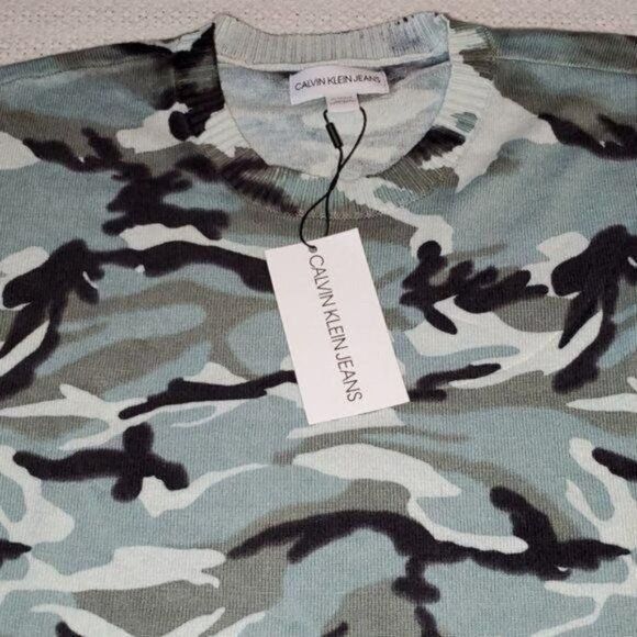 Calvin Klein Calvin Klein Jeans Sz. XS Camouflage LS Trendy Sweater Size XS / US 0-2 / IT 36-38 - 6 Thumbnail