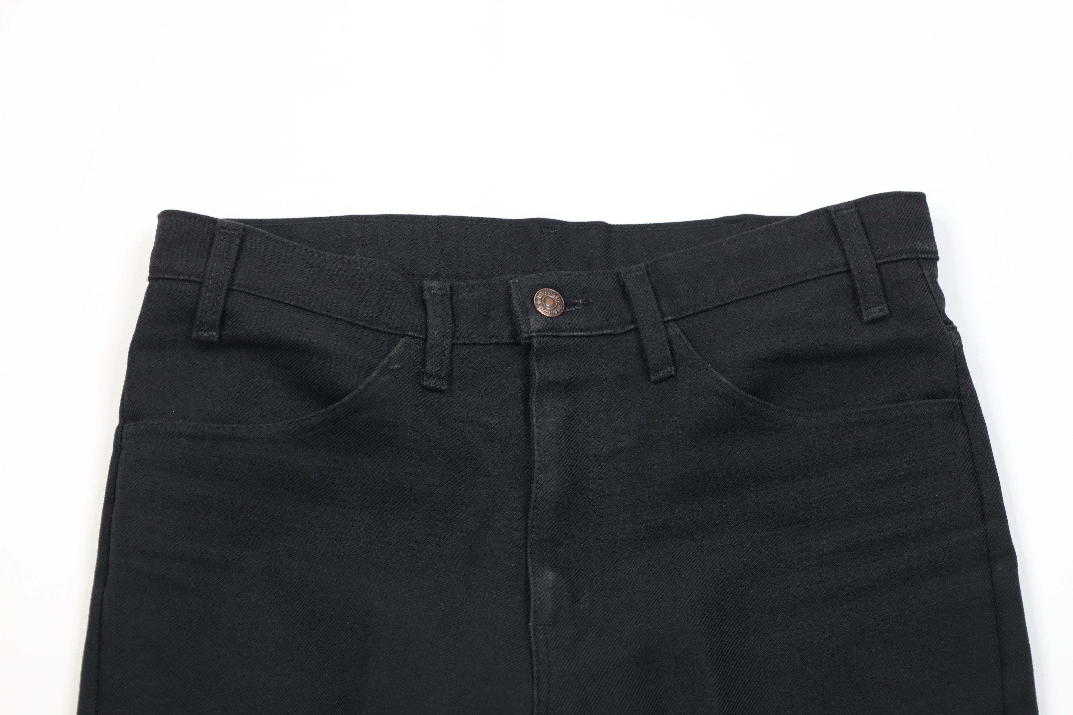 Levi's Vintage 70s 80s Levis Knit Chino Pants Trousers Black USA Size US 32 / EU 48 - 2 Thumbnail