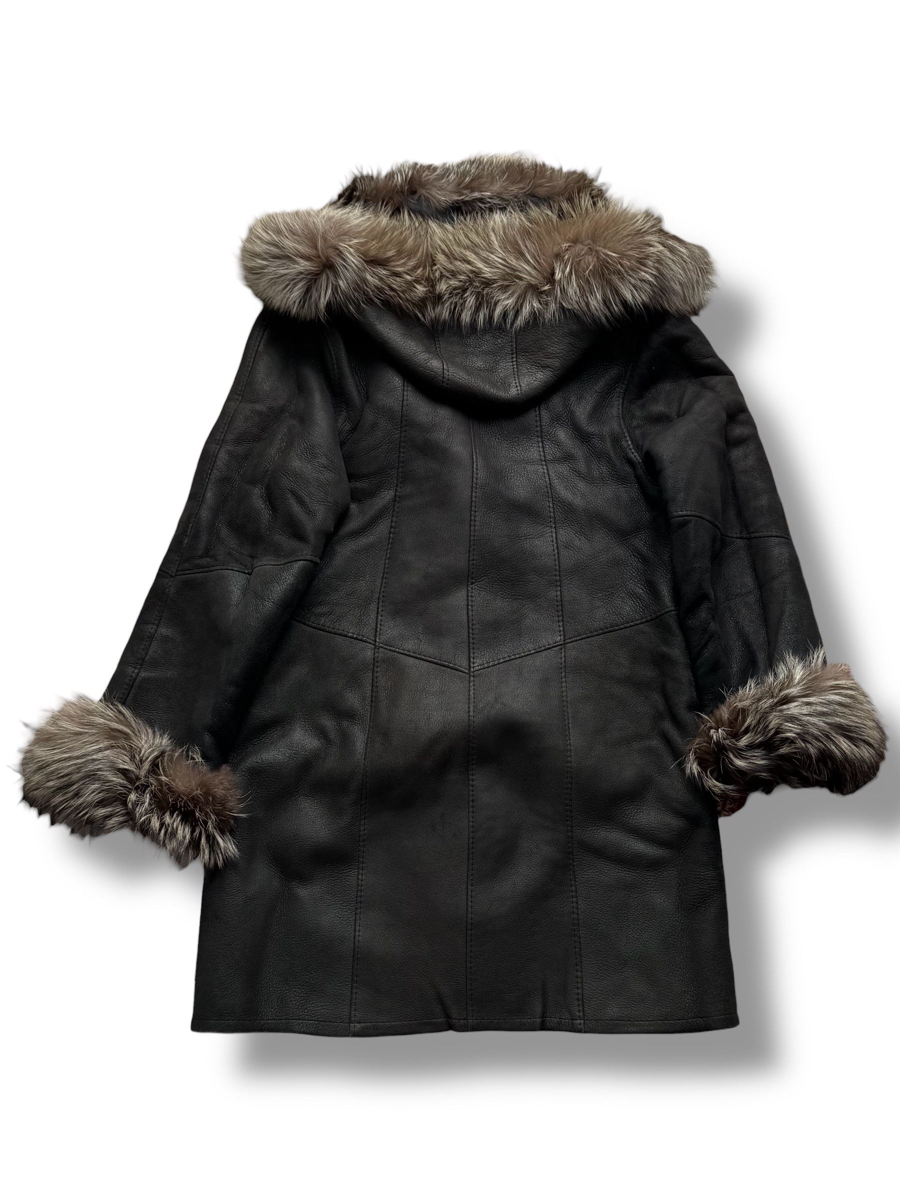 Vintage 90's Real Sheepskin Coat(V257) Size L / US 10 / IT 46 - 7 Thumbnail