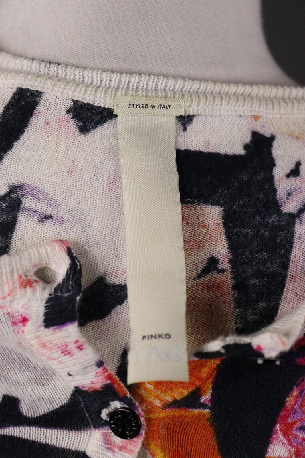Pink Floyd Pinko Tag Anemone Cardigan Cottone Stampato Sweater Size S Size S / US 4 / IT 40 - 8 Thumbnail