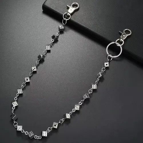 Other 61CM Retro Style Dice Pants Chain Size ONE SIZE - 4 Thumbnail
