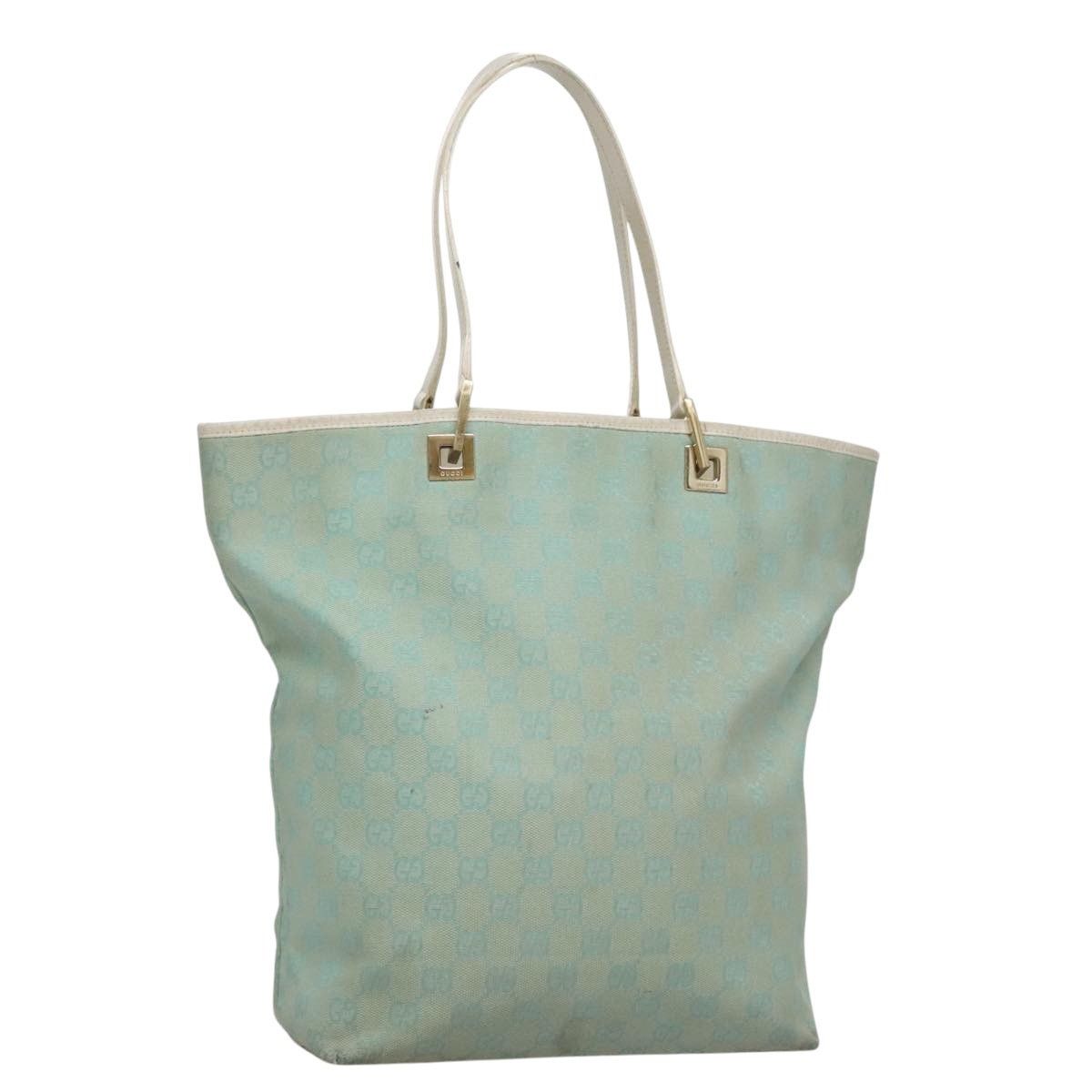 Gucci GUCCI GG Canvas Tote Bag Peppermint White Size ONE SIZE - 1 Thumbnail
