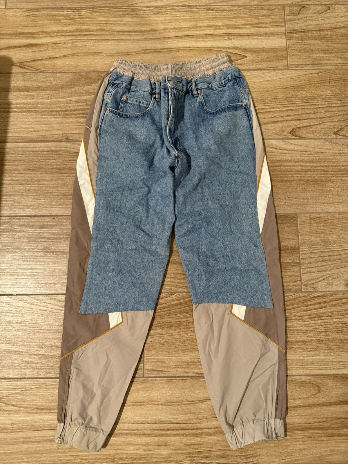 Martine Rose Martine Rose Denim Wind Breaker Pants (Medium) Size US 28 / EU 44 - 1 Thumbnail