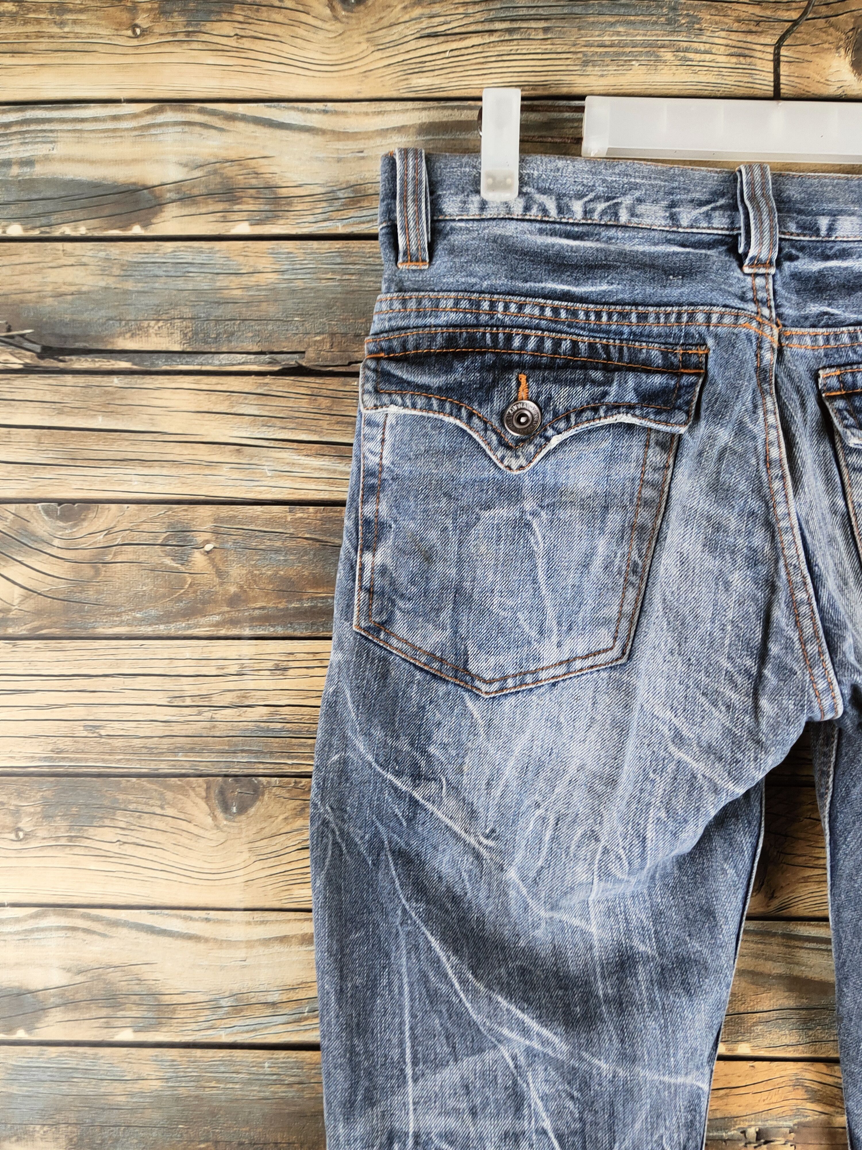 Japanese Brand DL AJ Light Blue Distressed Ripped Jeans #S2890 Size 32" / US 10 / IT 46 - 8 Thumbnail