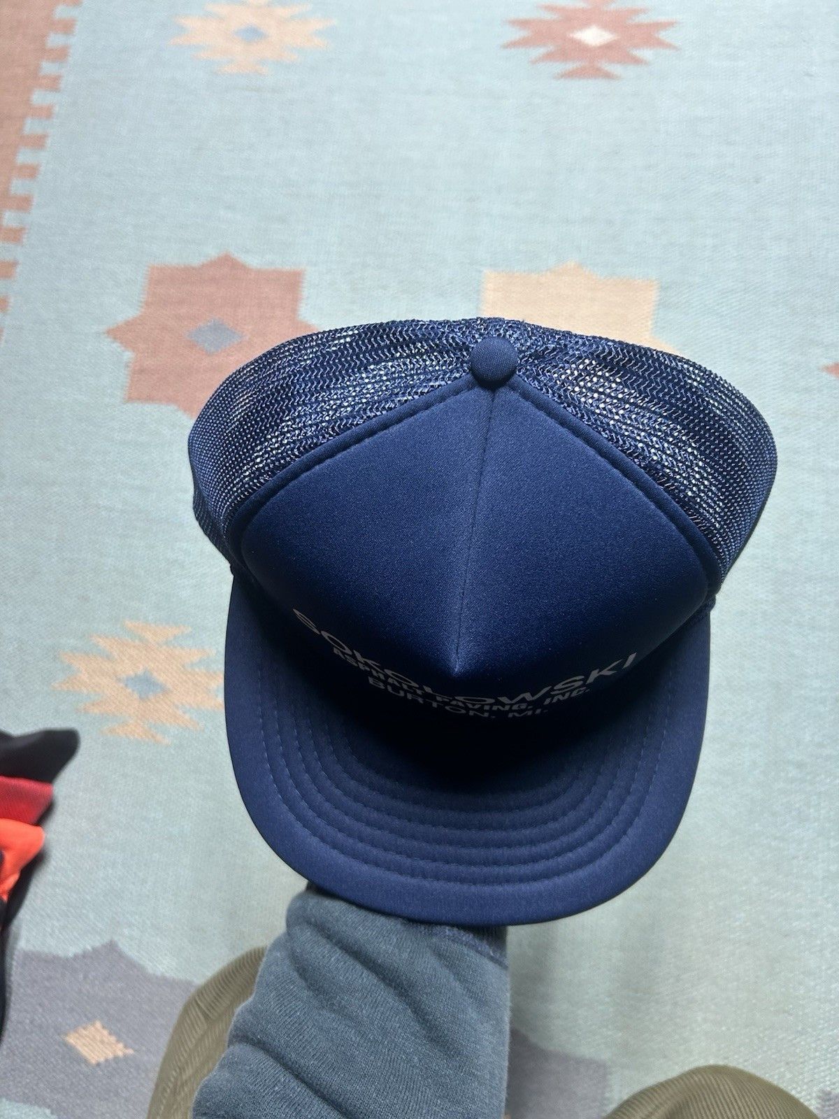 Vintage Vintage trucker hat Sokolowski asphalt paving Michigan blue Size ONE SIZE - 3 Thumbnail