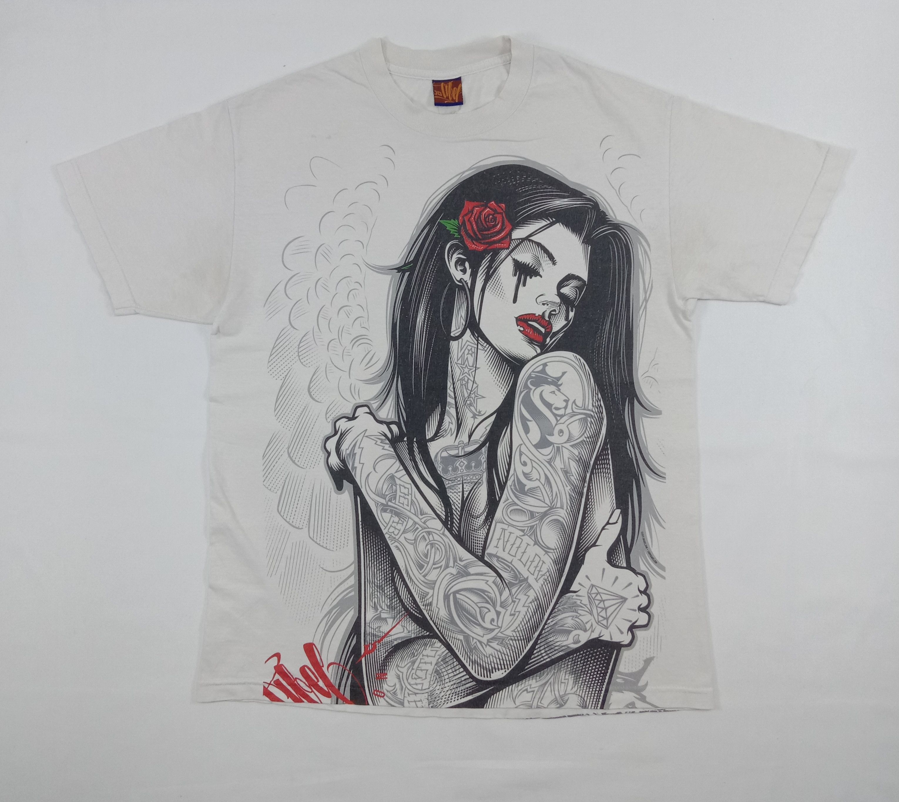 Fuck Art, Make Tees Vintage Ogabel Naked Women Tatoo Printed T Shirt Size US L / EU 52-54 / 3 - 1 Thumbnail