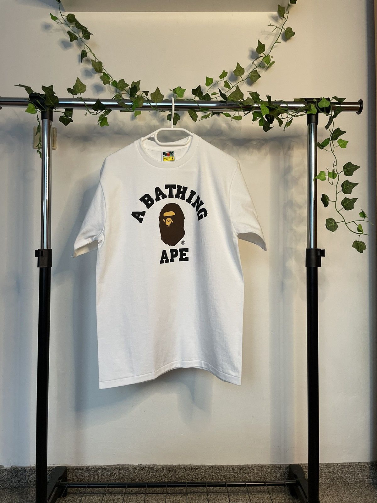 image of Bape Tee in White, Men's (Size Medium)