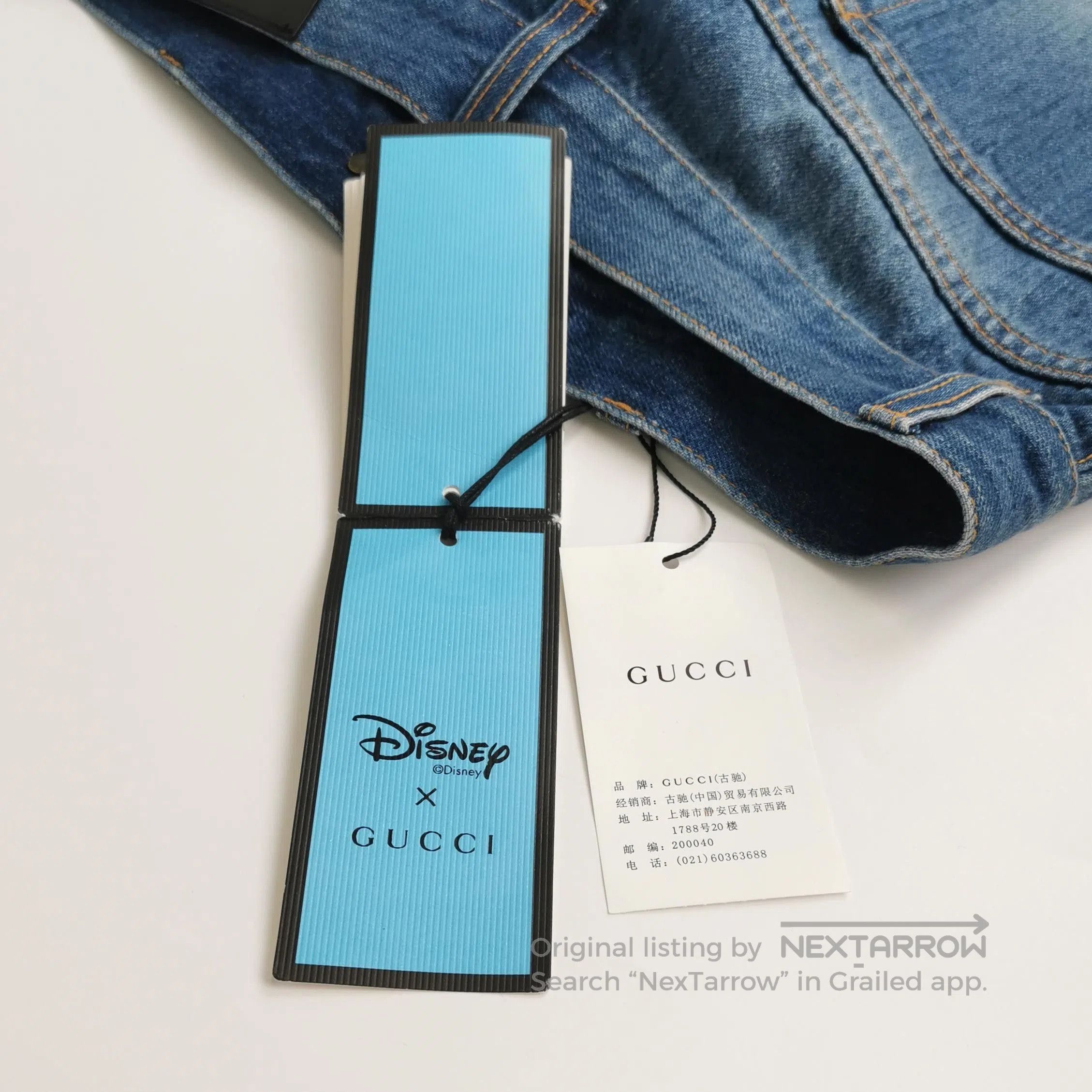 Gucci Gucci x Disney Donald Duck Denim Shorts XXS. Size 23" - 2 Thumbnail