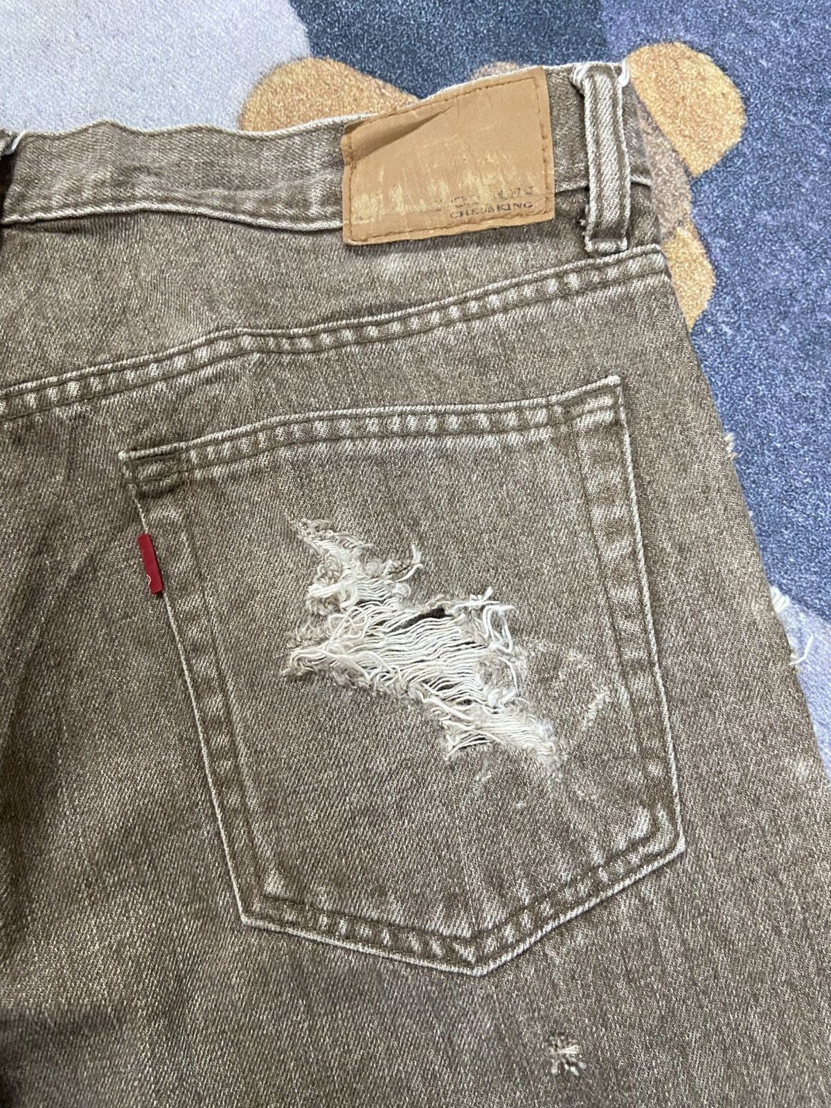 Other Stone Wash Bobson Distressed Jeans Hedi Slimane Style Size US 34 / EU 50 - 8 Thumbnail