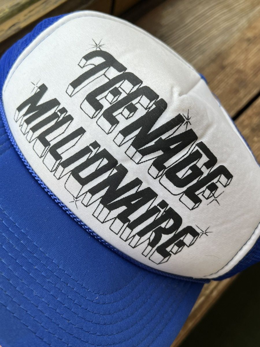 Japanese Brand VINTAGE 90s TEENAGE MILLIONAIRE TRUCKER CAP HAT Size ONE SIZE - 3 Thumbnail