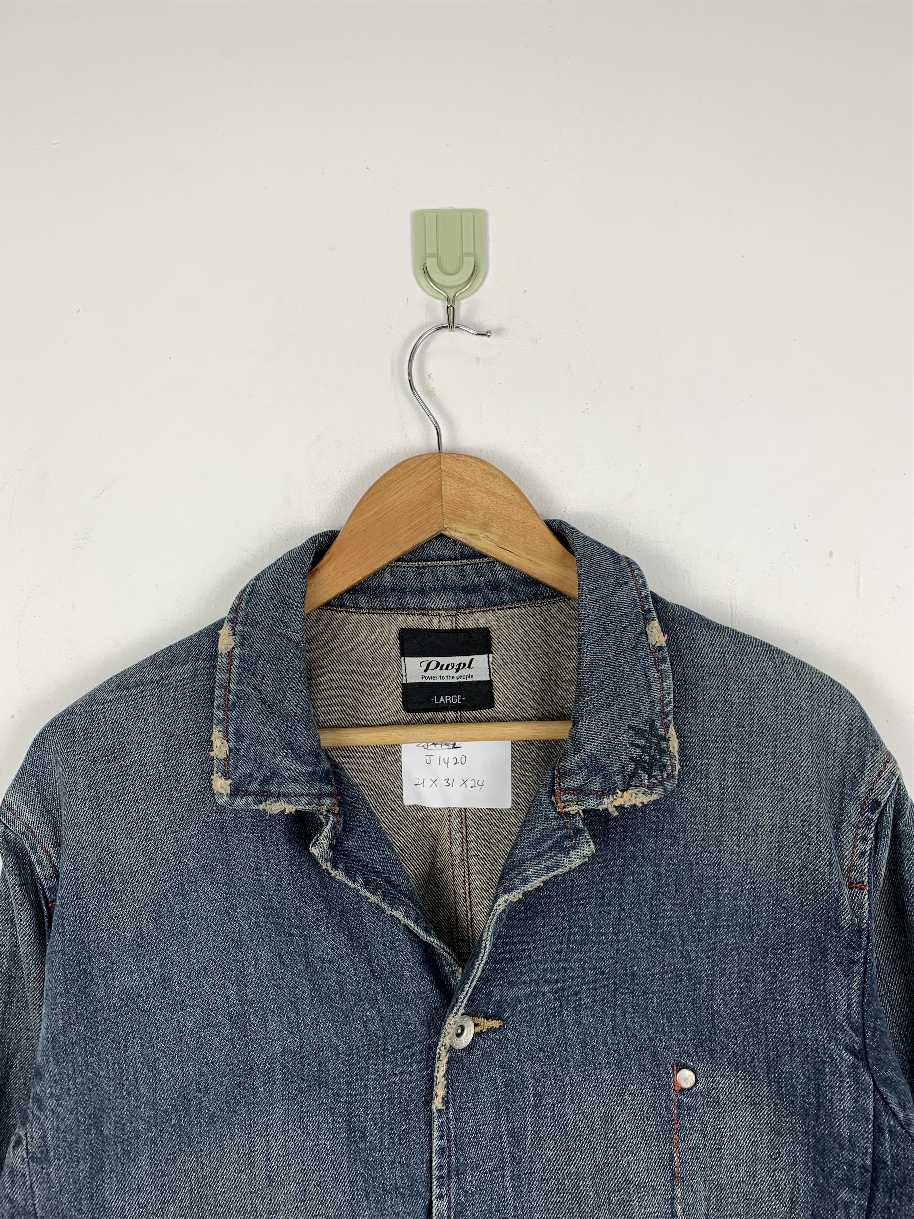 Japanese Brand Vintage Japanese Brand Denim Jacket J1420 Size US L / EU 52-54 / 3 - 2 Thumbnail