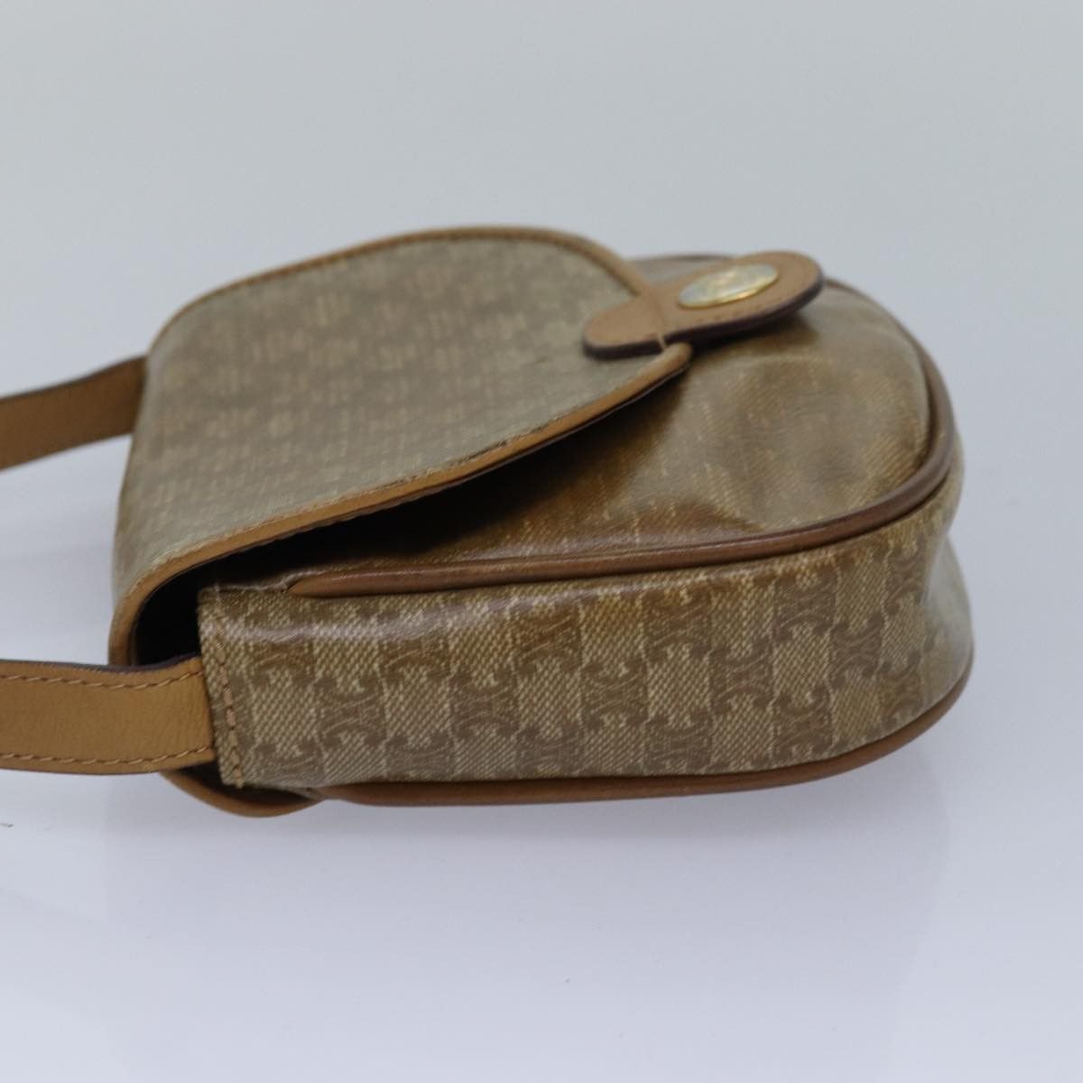 Celine CELINE Macadam Canvas Shoulder Bag Beige Size ONE SIZE - 4 Thumbnail