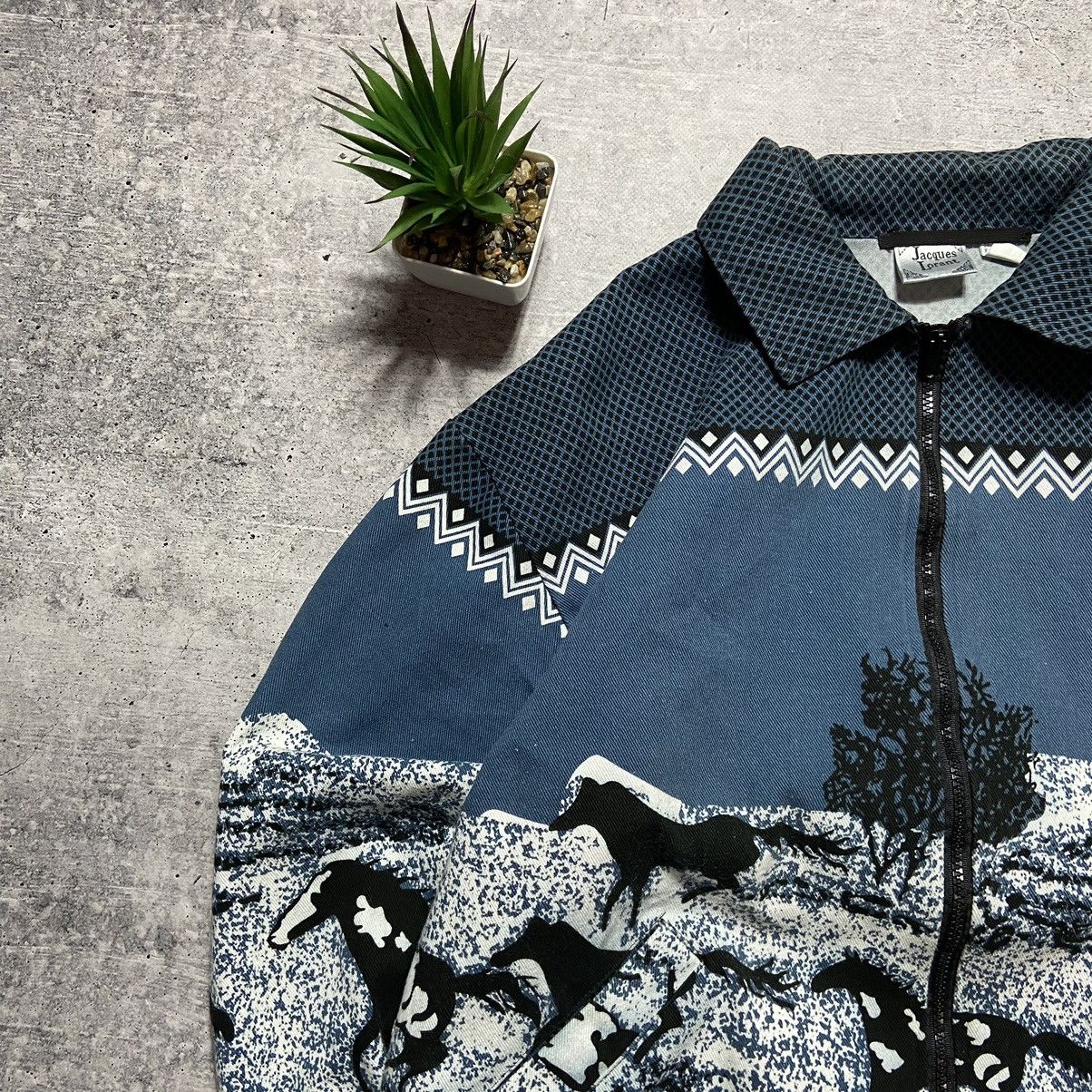 Vintage 📌 Vintage Jacques Lorant “Wild Horses” Denim Jacket Size US L / EU 52-54 / 3 - 3 Thumbnail