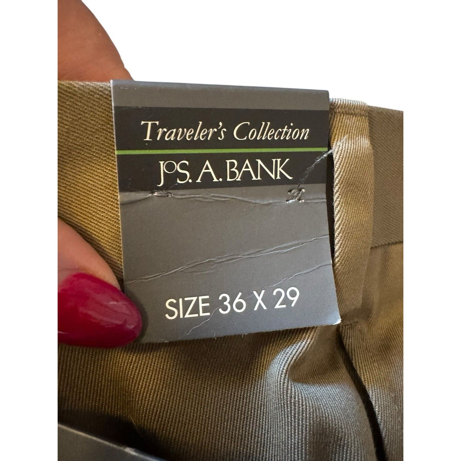 Jos. A. Bank Jos A Banks NEW Traveler ‘s Twill Pants 36x29 Pleated Cuffs Size US 36 / EU 52 - 8 Thumbnail