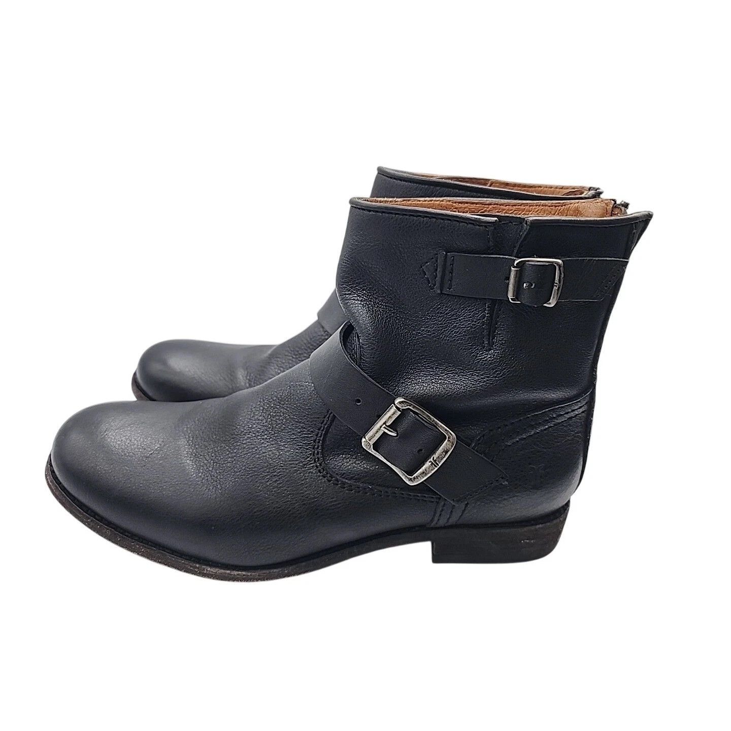 Frye Frye Engineer Boots Black Leather 7.5 M Buckle Size US 7.5 / EU 40-41 - 2 Thumbnail