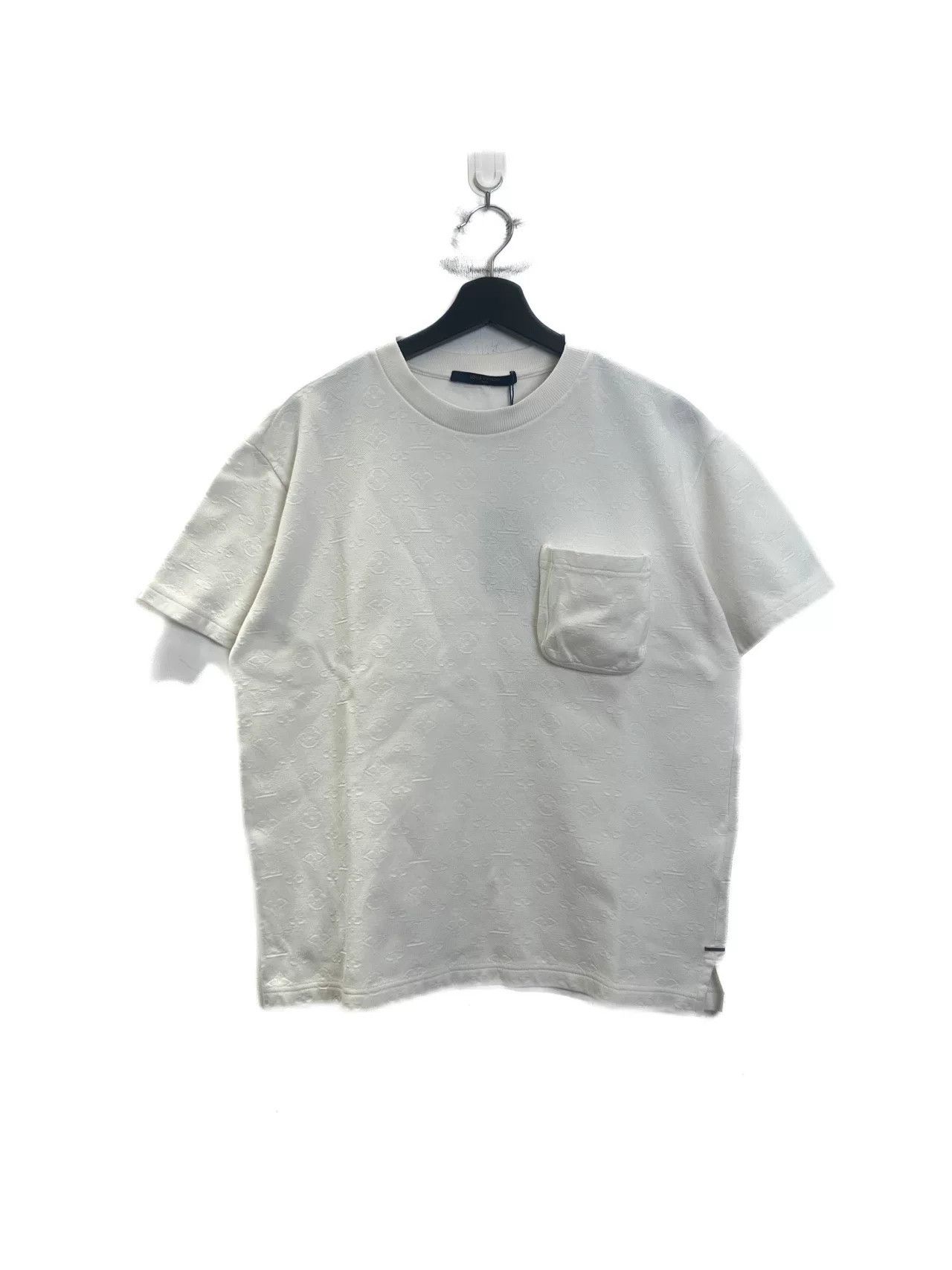 Louis Vuitton Louis Vuitton White Monogram Pocket T-shirt Size US S / EU 44-46 / 1 - 1 Thumbnail
