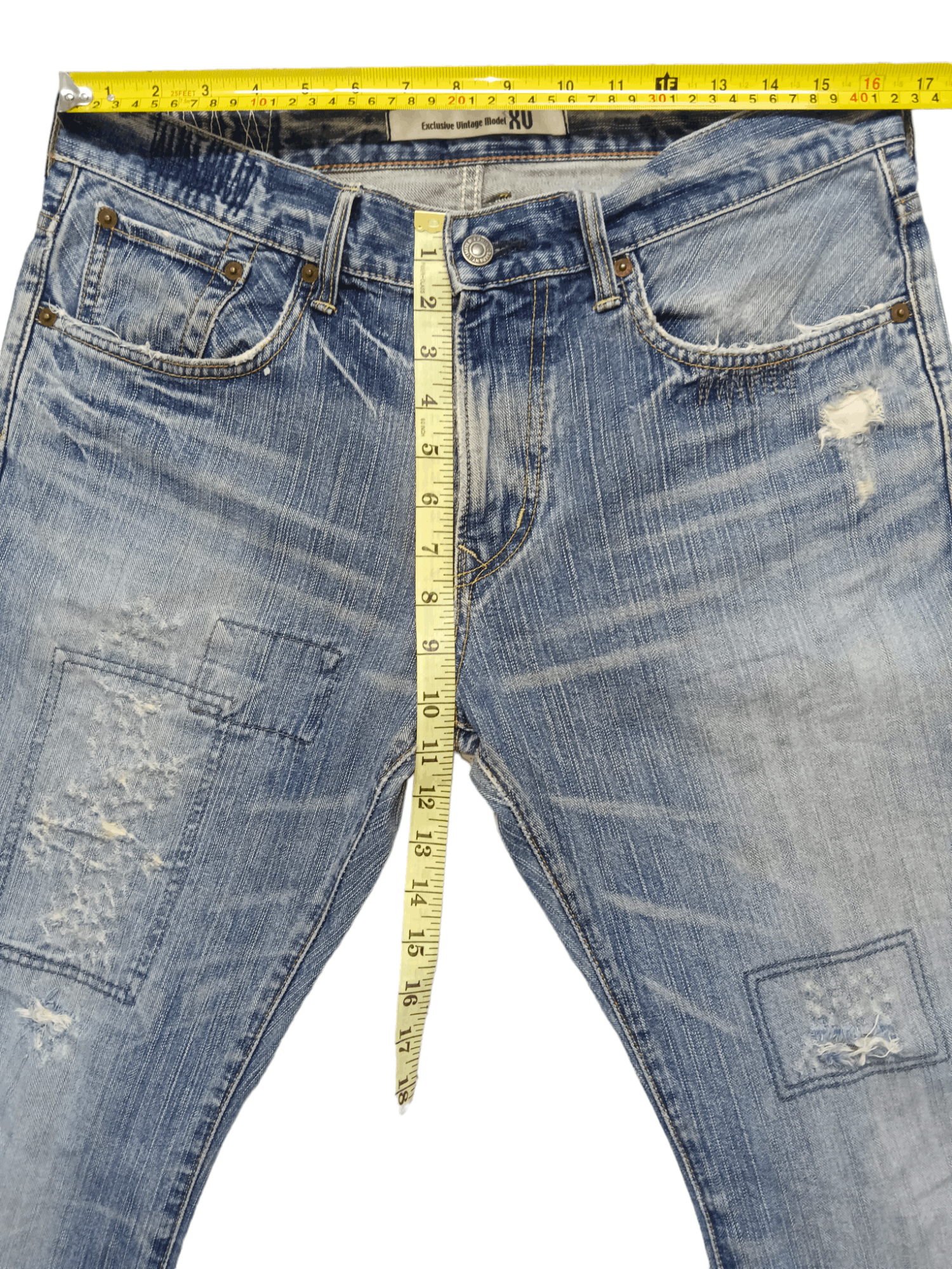 Edwin Edwin Seditionaries Distressed Flare Denim Size US 32 / EU 48 - 14 Thumbnail