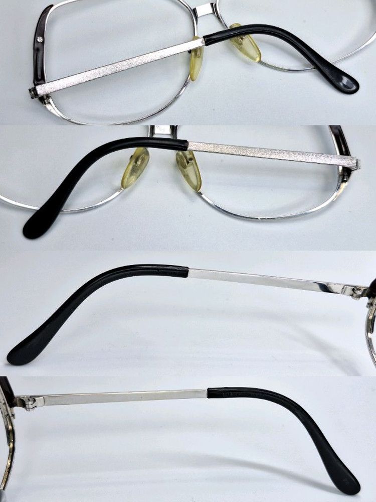 Other 80s Japan Vintage VISTA 6032 Split Browline Glasses Frame Size ONE SIZE - 6 Thumbnail
