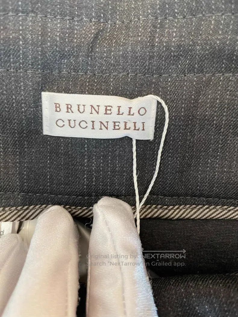 Brunello Cucinelli Brunello Cucinelli Dark Grey Wool Skirt Size 25" / US 0 / IT 36 - 3 Thumbnail